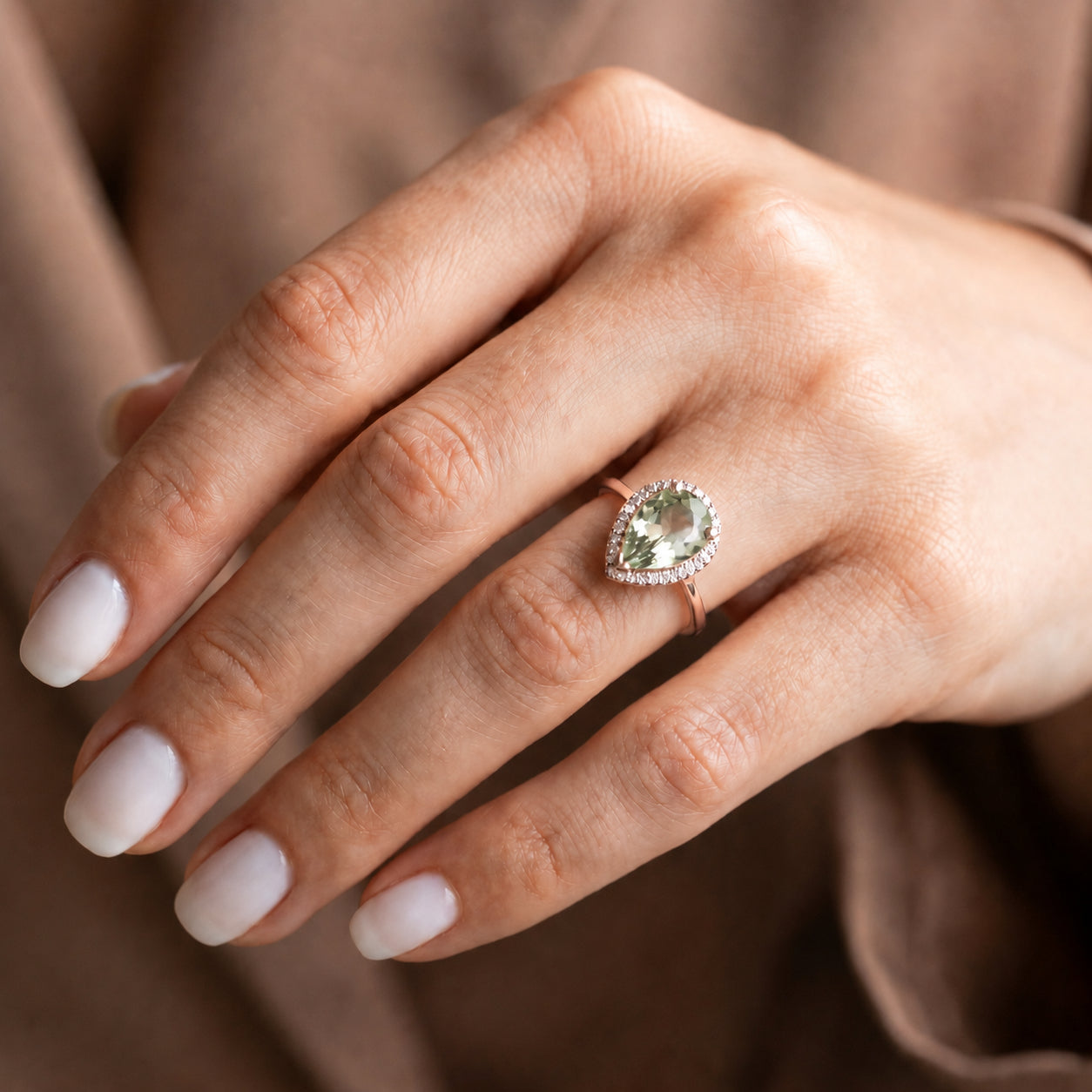 Rose Gold Celeste Ring Sapphire 10K — Cosima