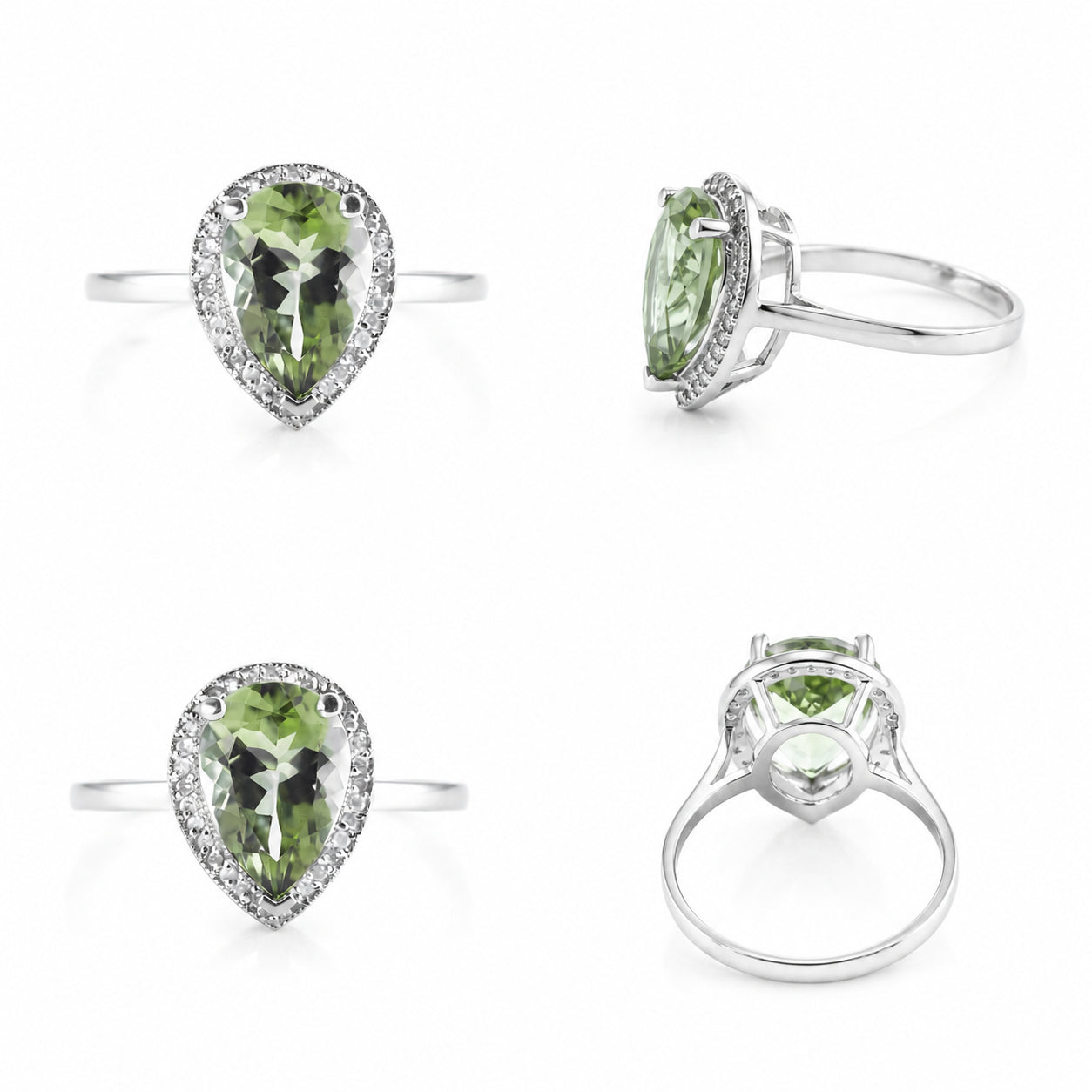 White Gold Celeste Ring Sapphire 10K — Cosima