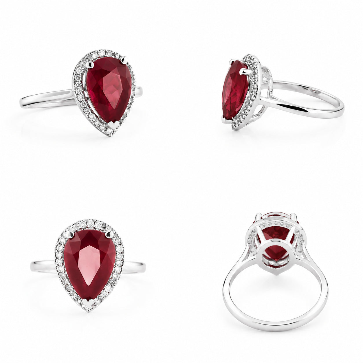 White Gold Celeste Ring White Topaz 10K — Cosima