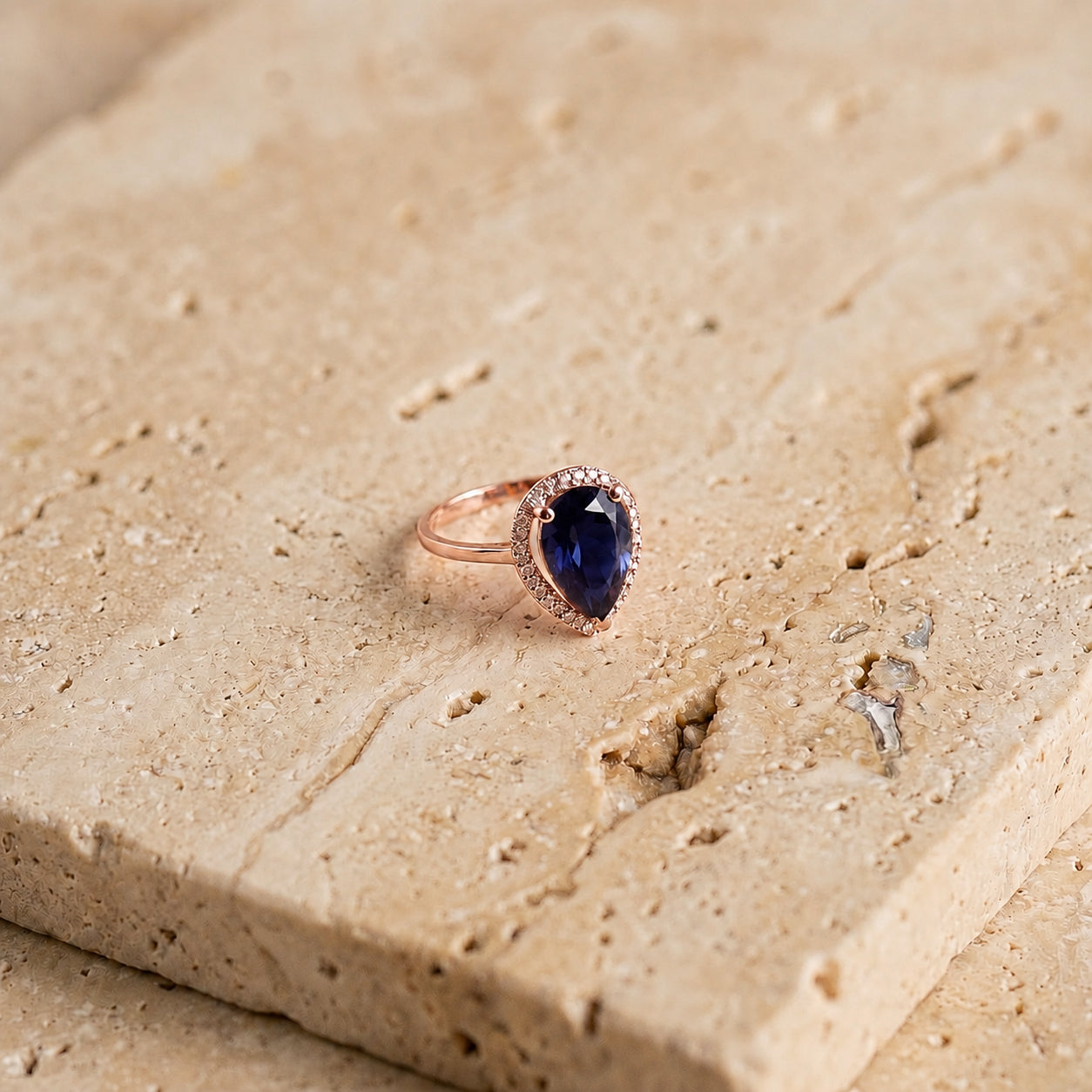 Rose Gold Celeste Ring Emerald 10K — Cosima