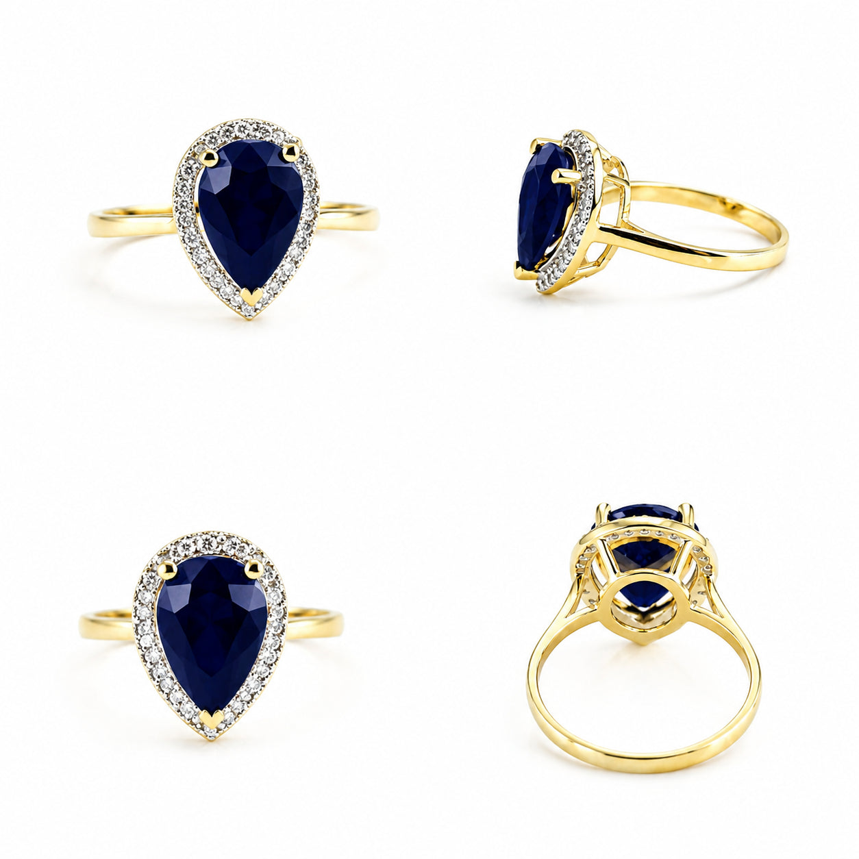 Yellow Gold Celeste Ring Emerald 10K — Cosima