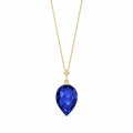 Yellow Gold Pendant Necklace Amethyst 10K — Ornella