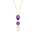 Yellow Gold Atelier Necklace Amethyst 10K — Domitilla