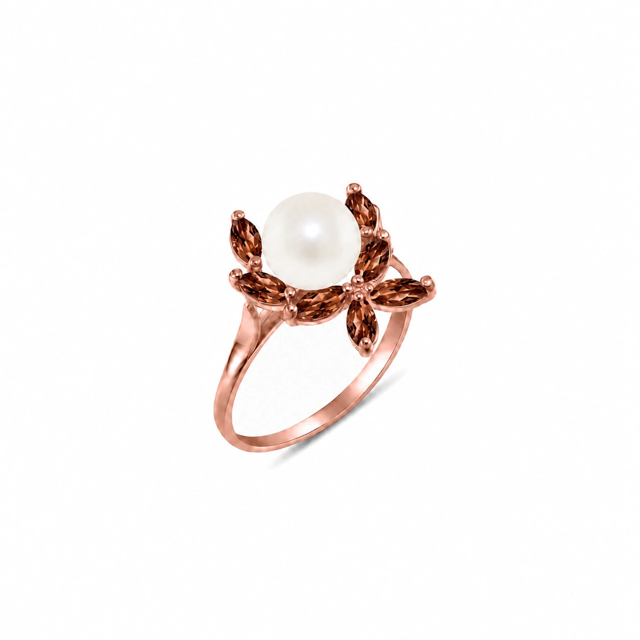 Rose Gold Pearl & Garnet — Orsola