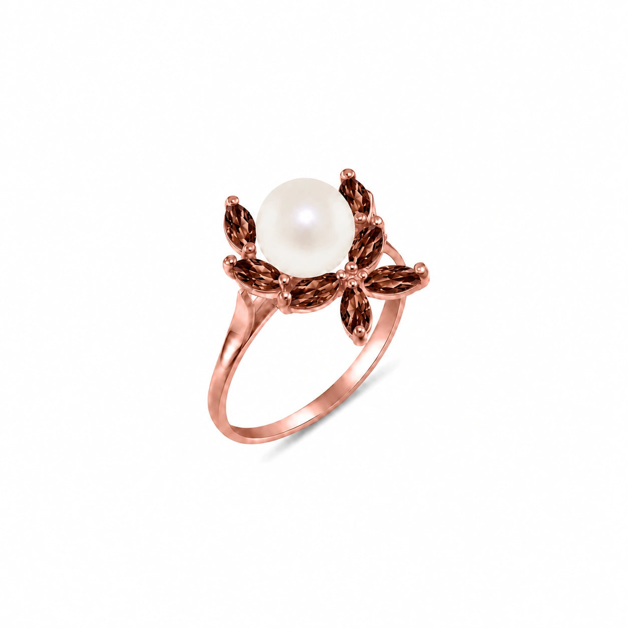 Rose Gold Pearl & Garnet — Orsola