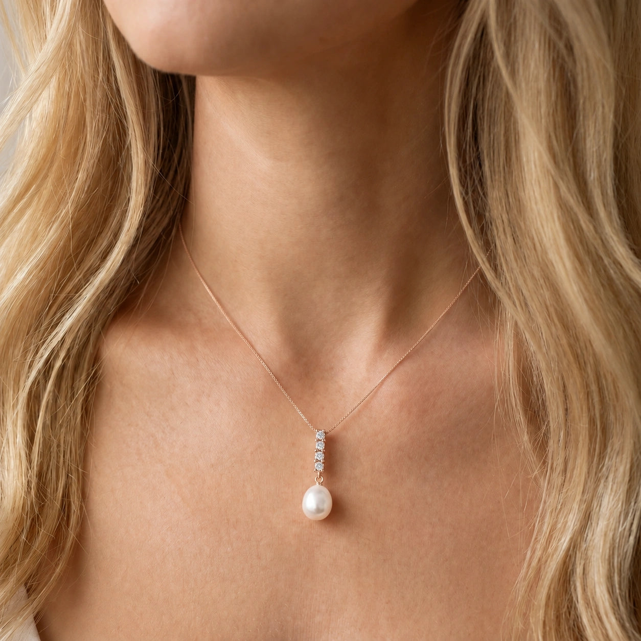Rose Gold Pearl & Diamond — Ottaviana
