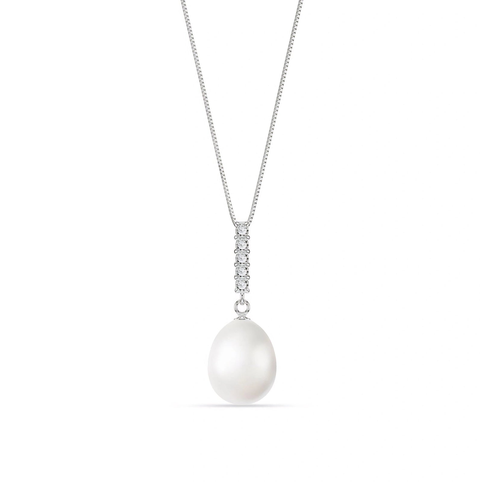 White Gold Pearl & Diamond — Ottaviana
