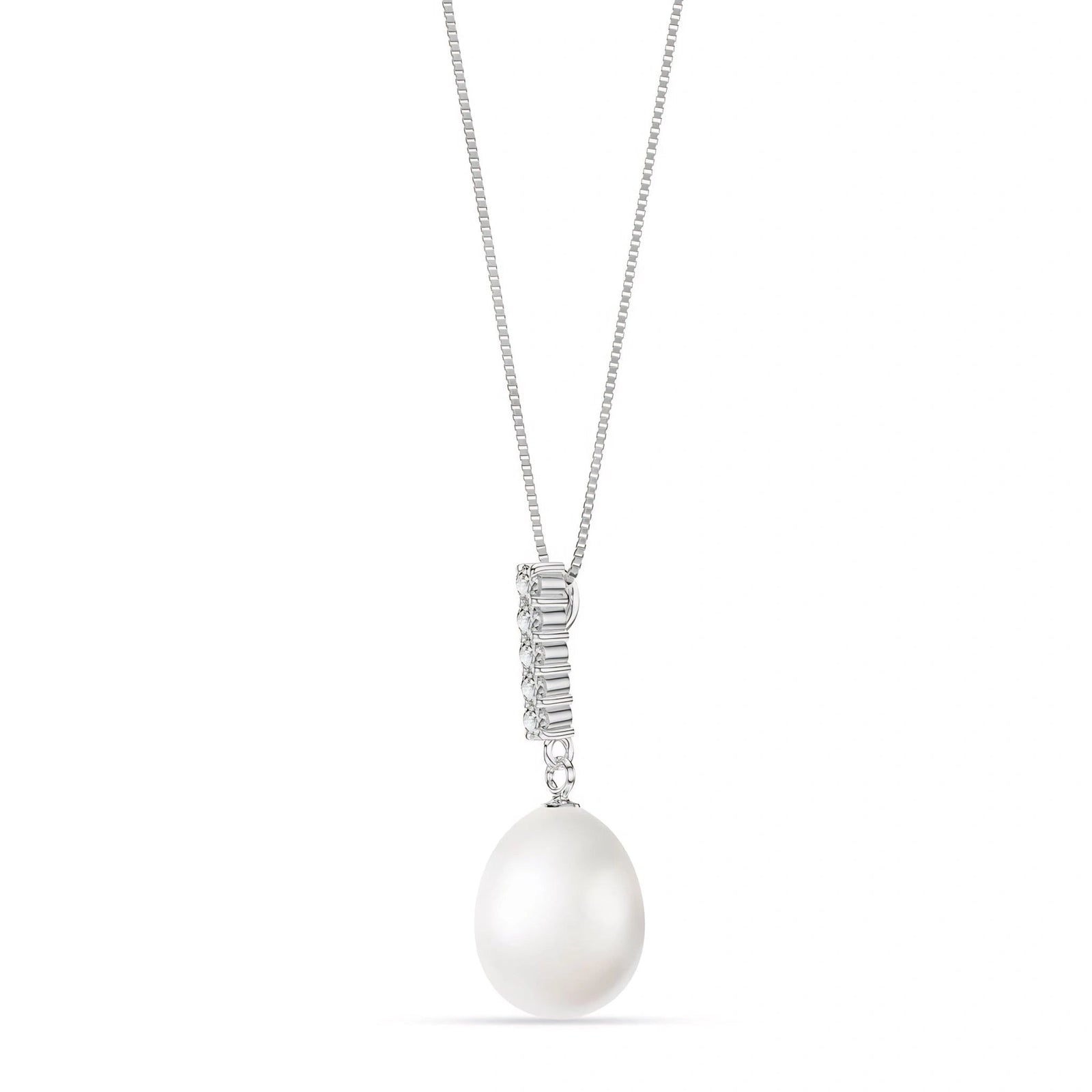 White Gold Pearl & Diamond — Ottaviana