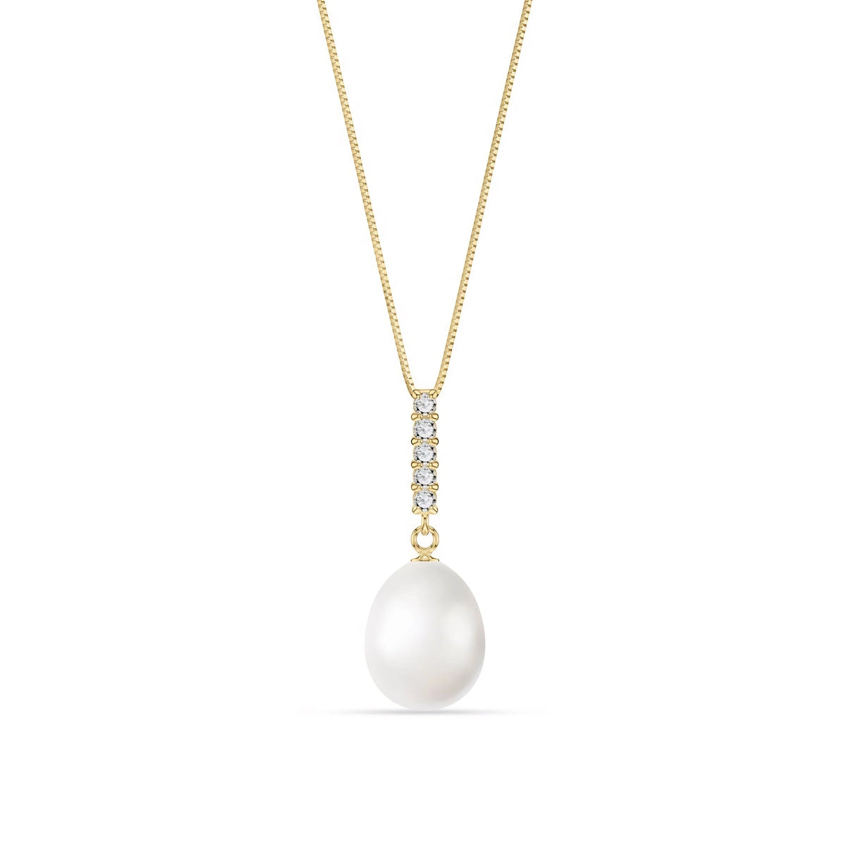 Yellow Gold Pearl & Diamond — Ottaviana