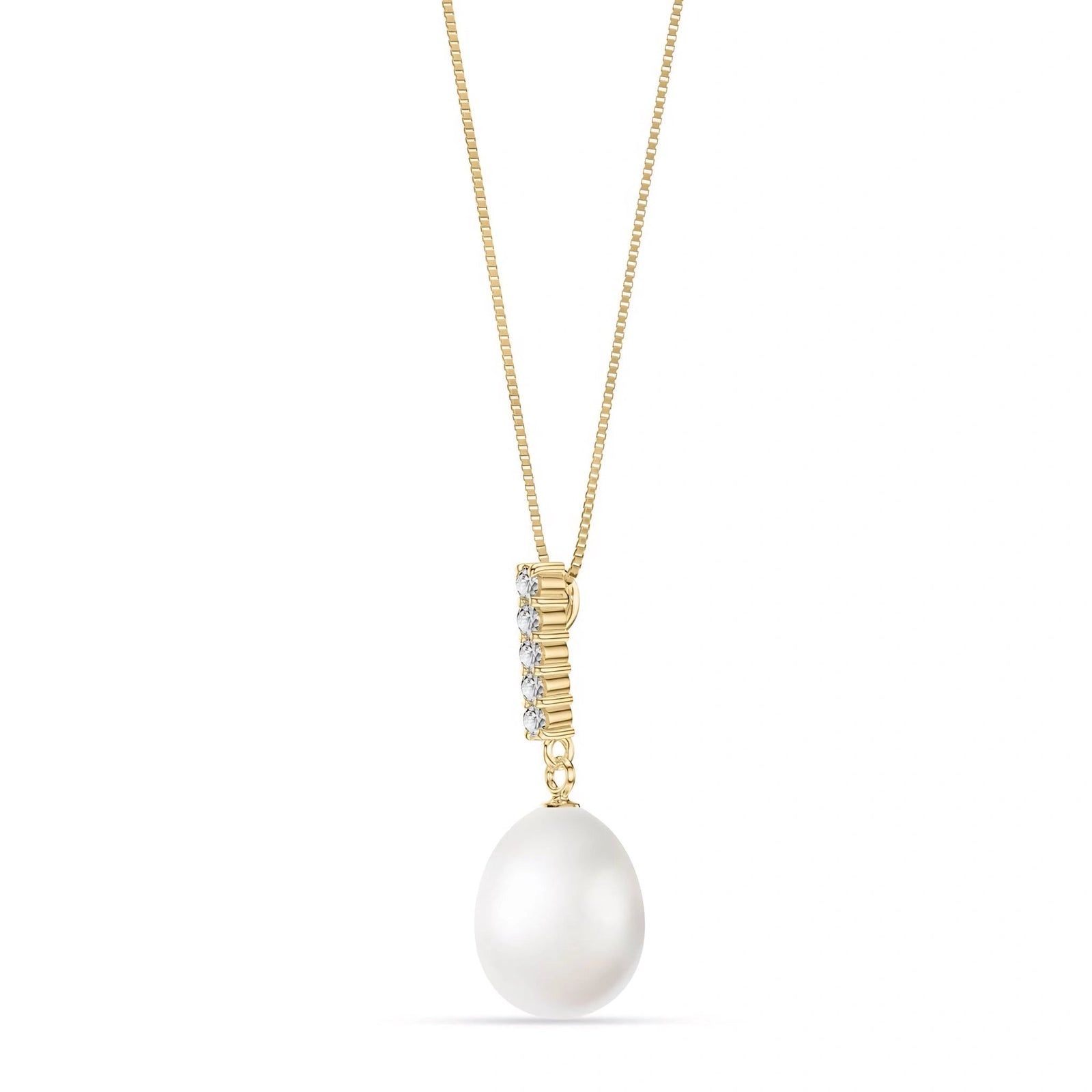 Yellow Gold Pearl & Diamond — Ottaviana