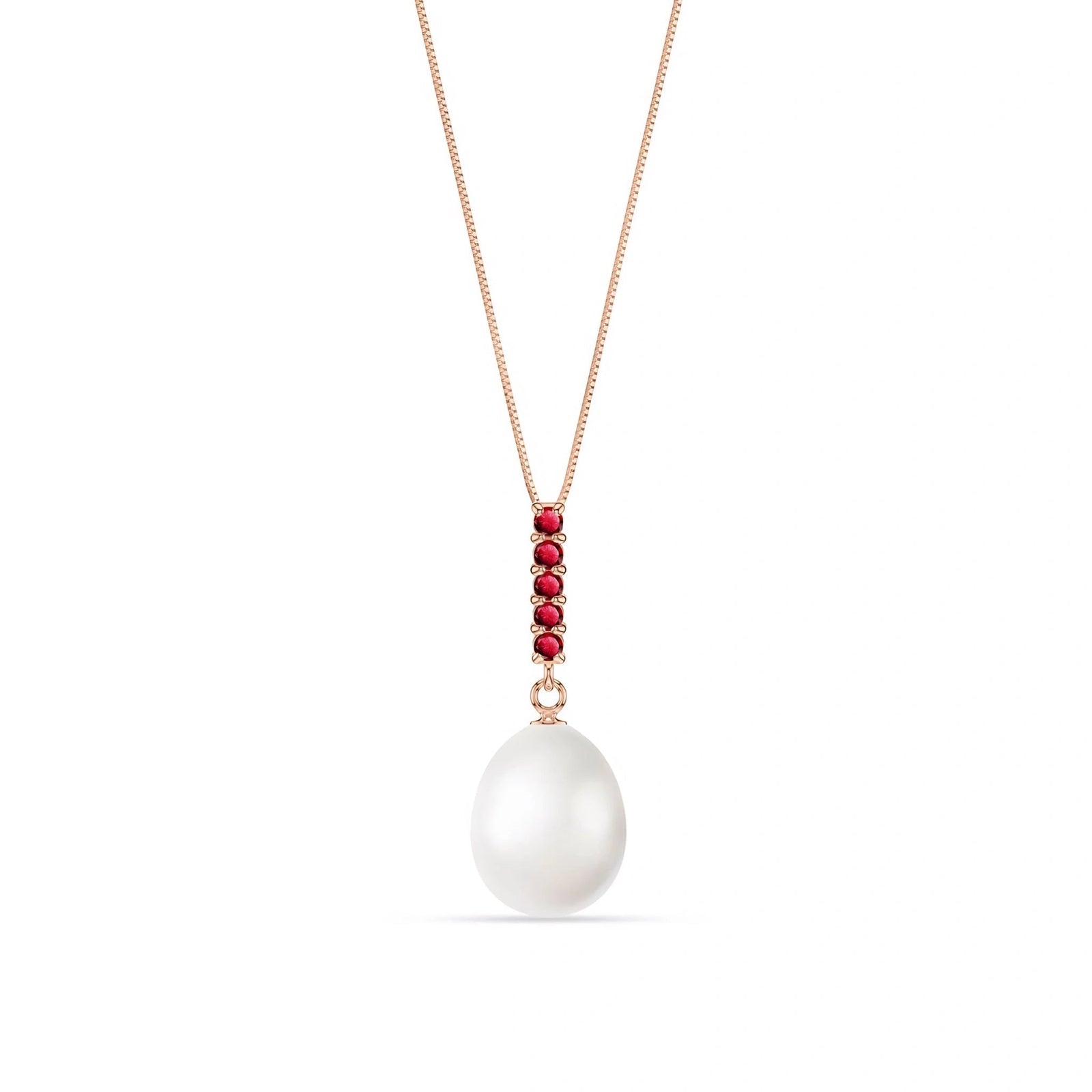 Rose Gold Pearl & Ruby — Ottaviana