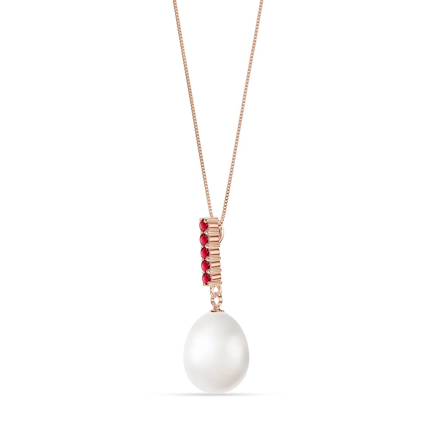 Rose Gold Pearl & Ruby — Ottaviana