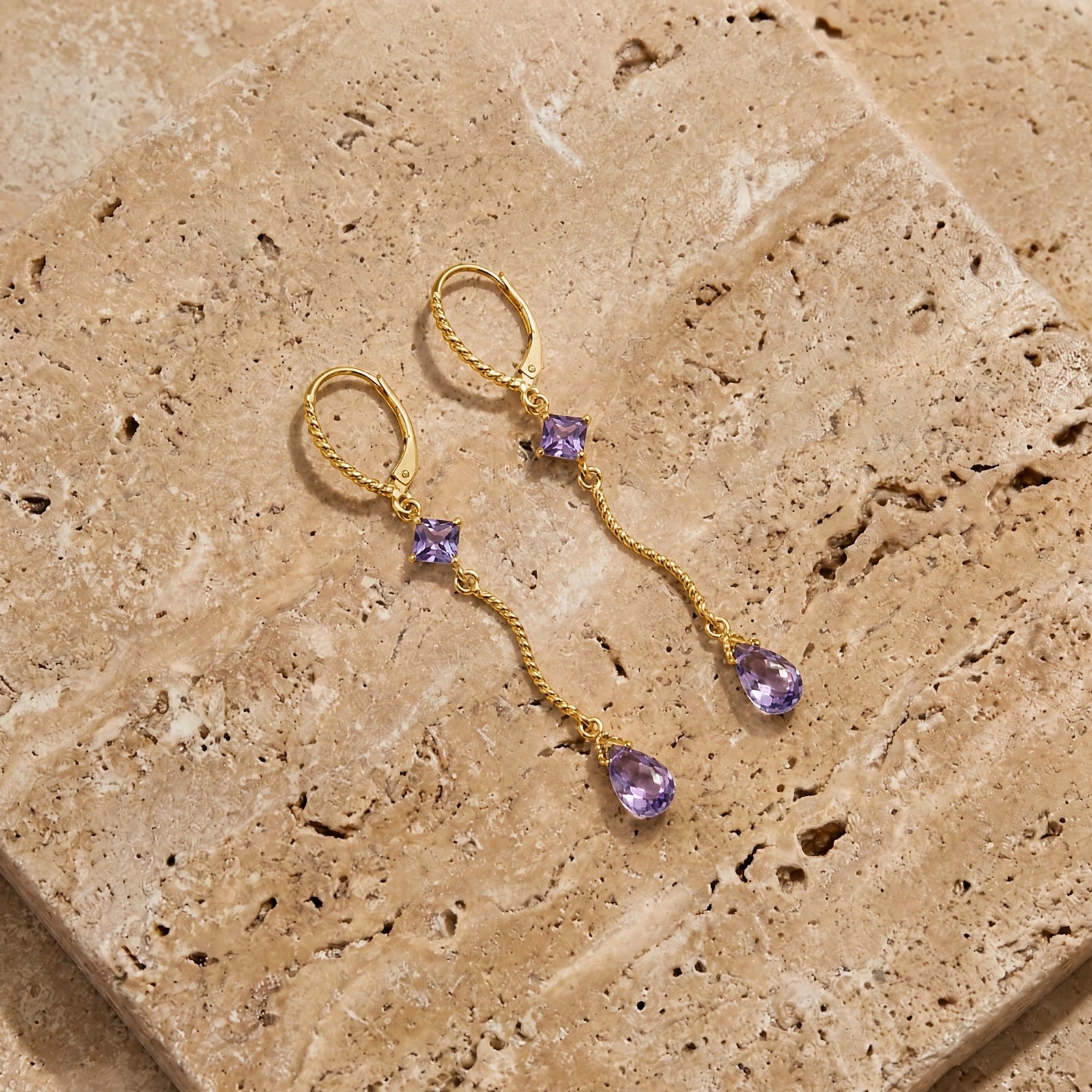 Yellow Gold Amethyst — Mariagiuseppina