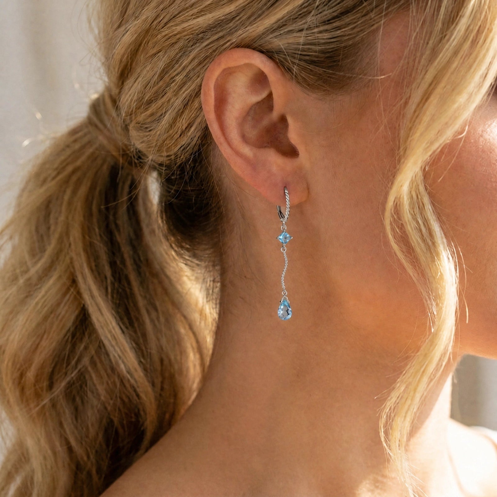 White Gold Blue Topaz — Mariagiuseppina