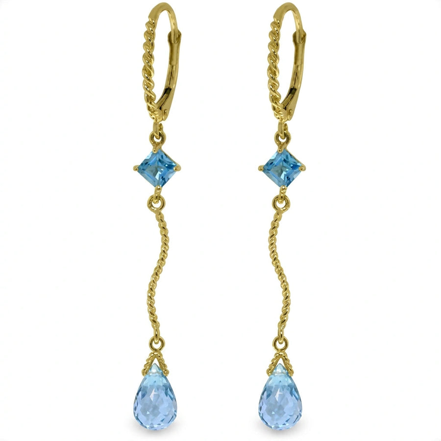 Yellow Gold Blue Topaz — Mariagiuseppina
