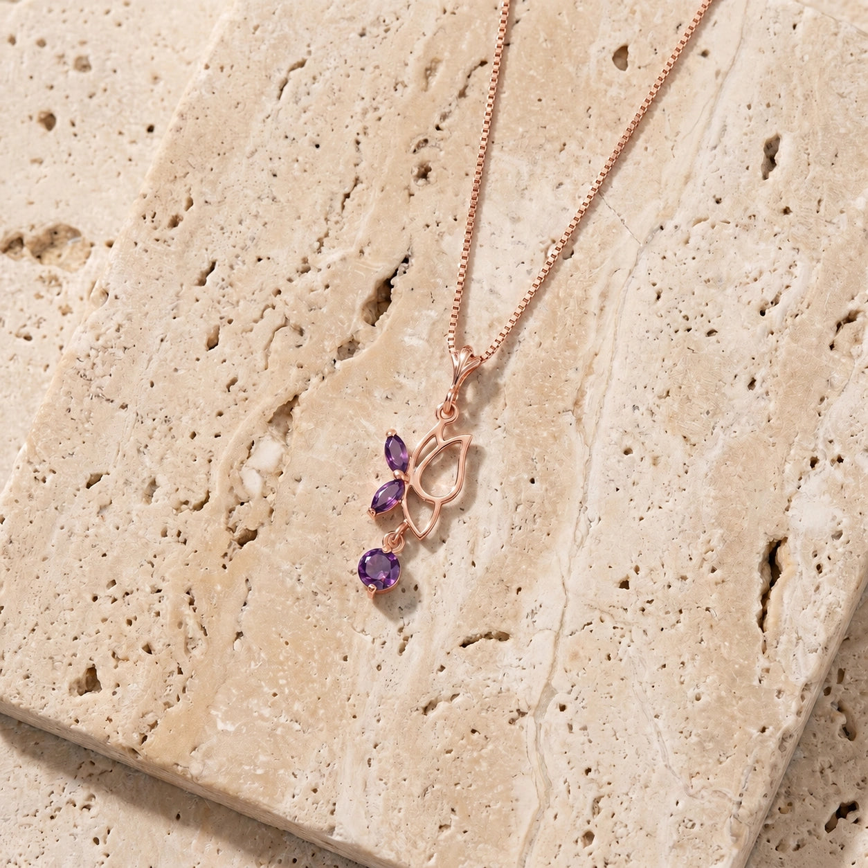 Rose Gold Amethyst — Palmina