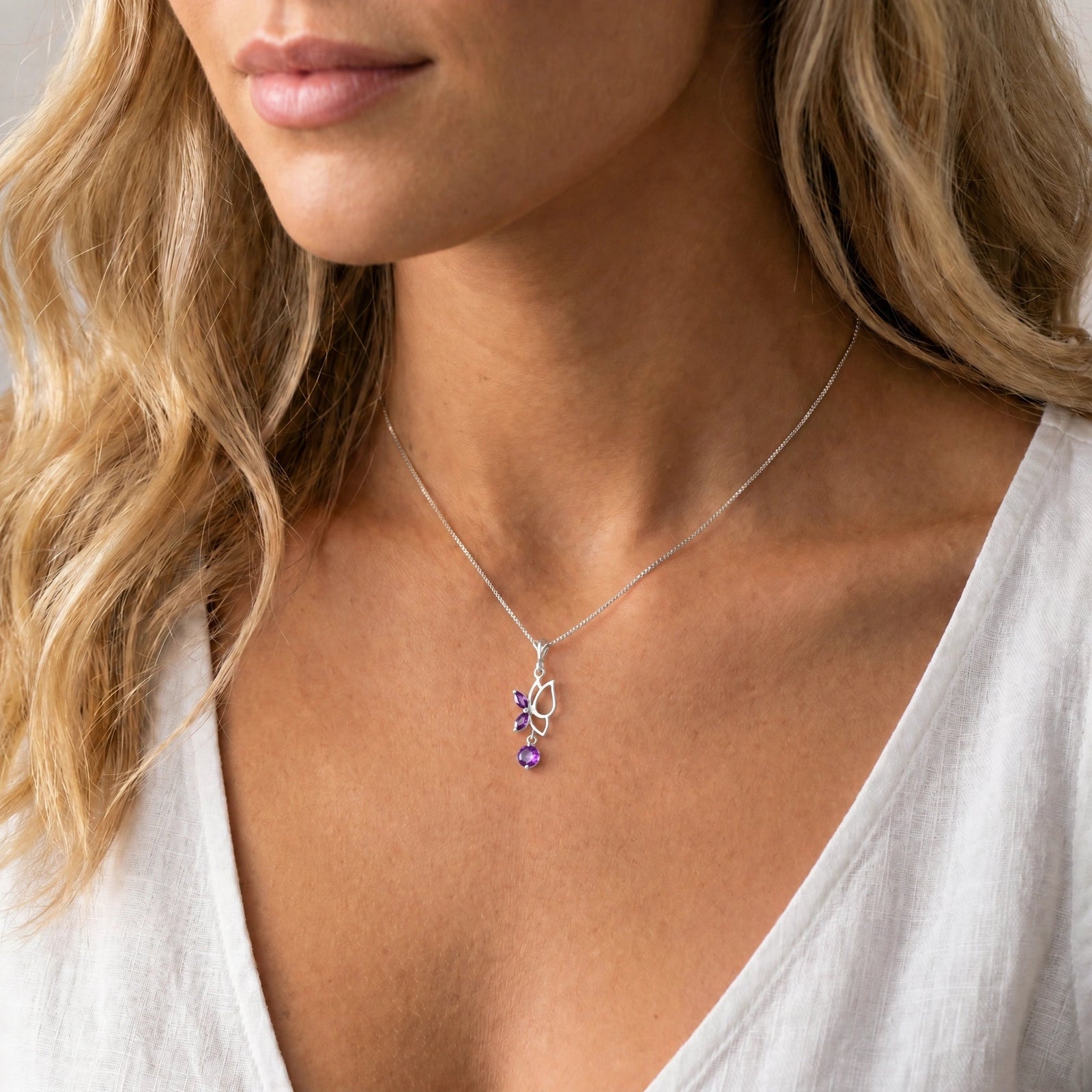 White Gold Amethyst — Palmina