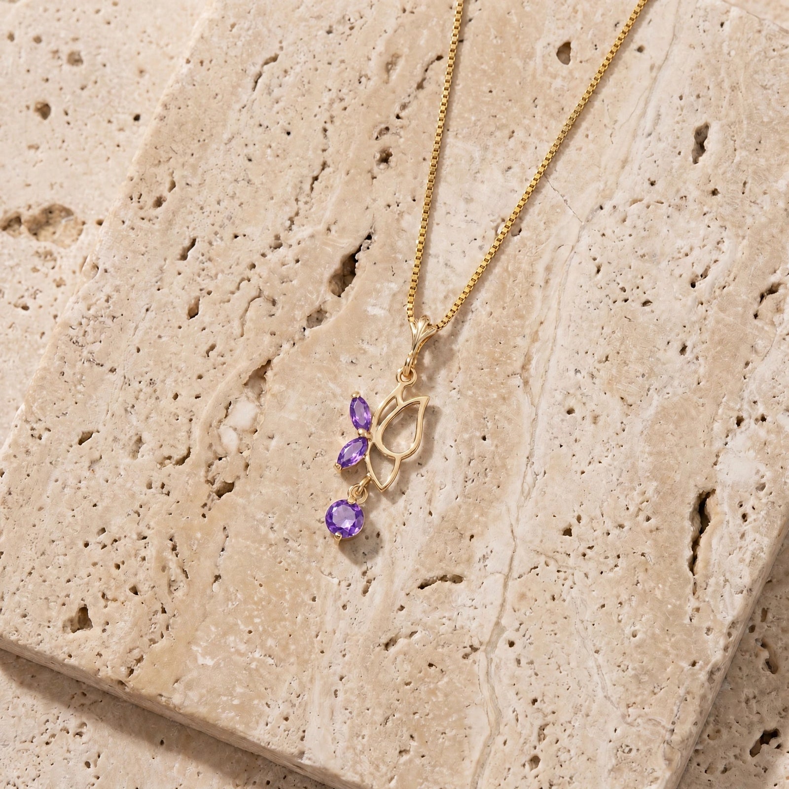 Yellow Gold Amethyst — Palmina