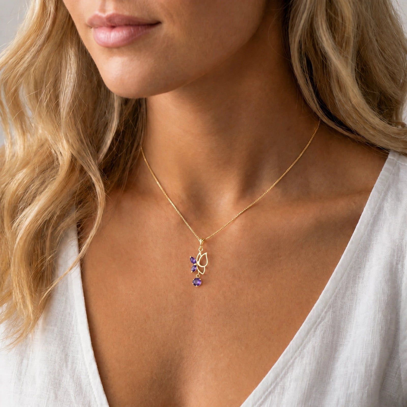 Yellow Gold Amethyst — Palmina