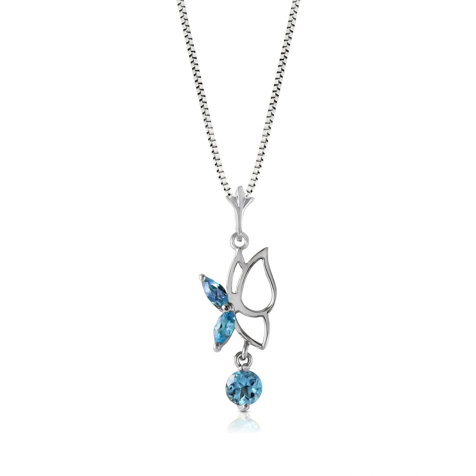 White Gold Blue Topaz — Palmina