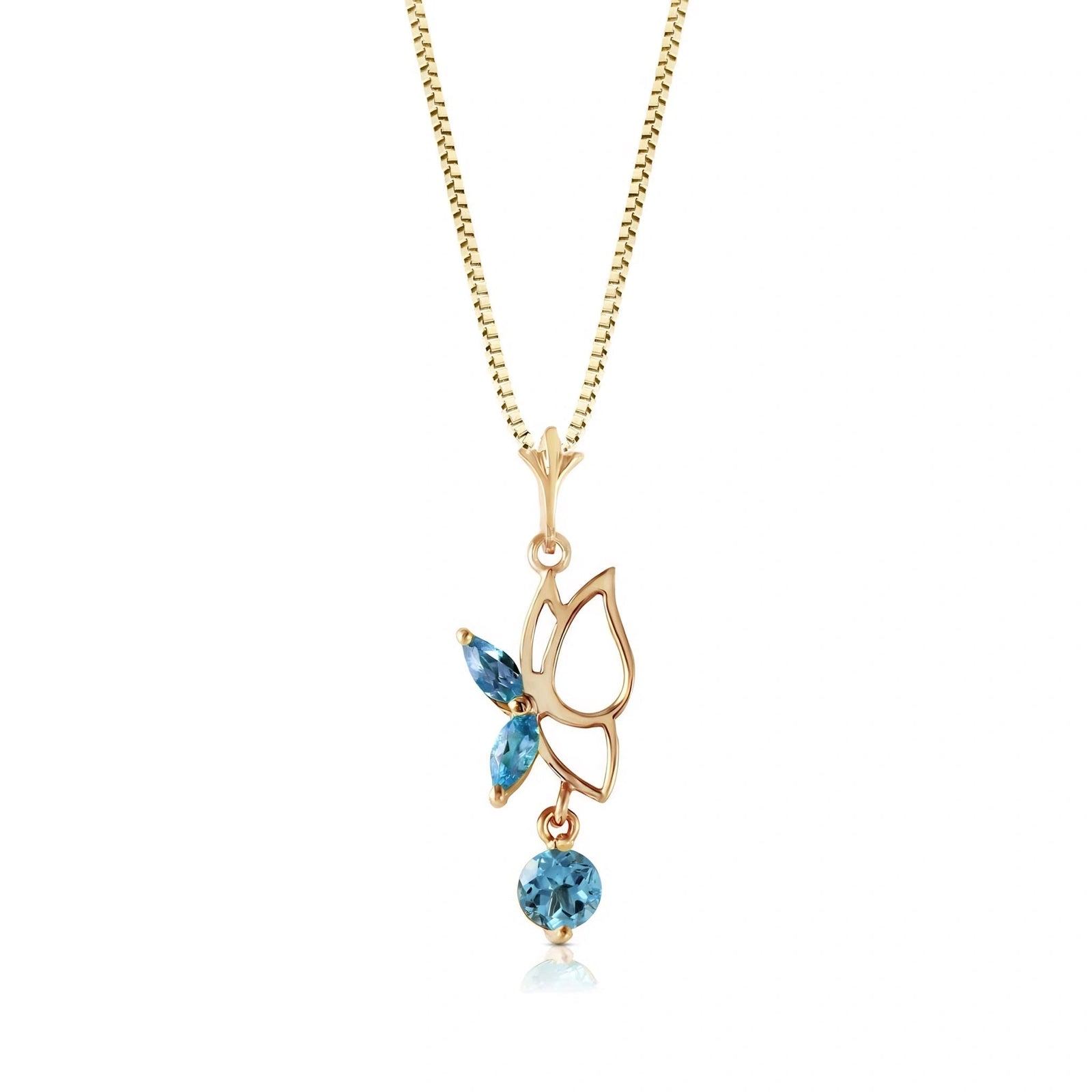 Yellow Gold Blue Topaz — Palmina