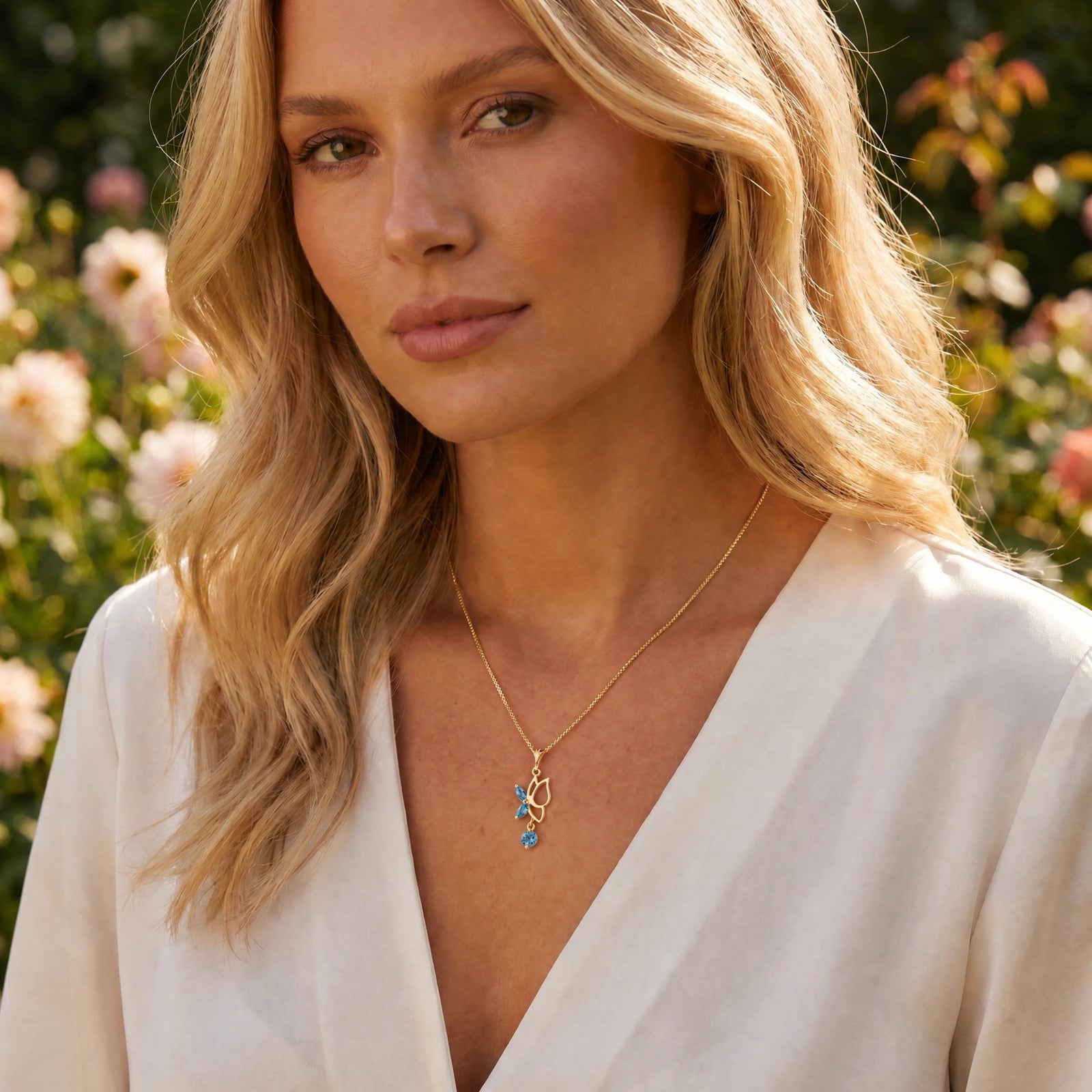 Yellow Gold Blue Topaz — Palmina