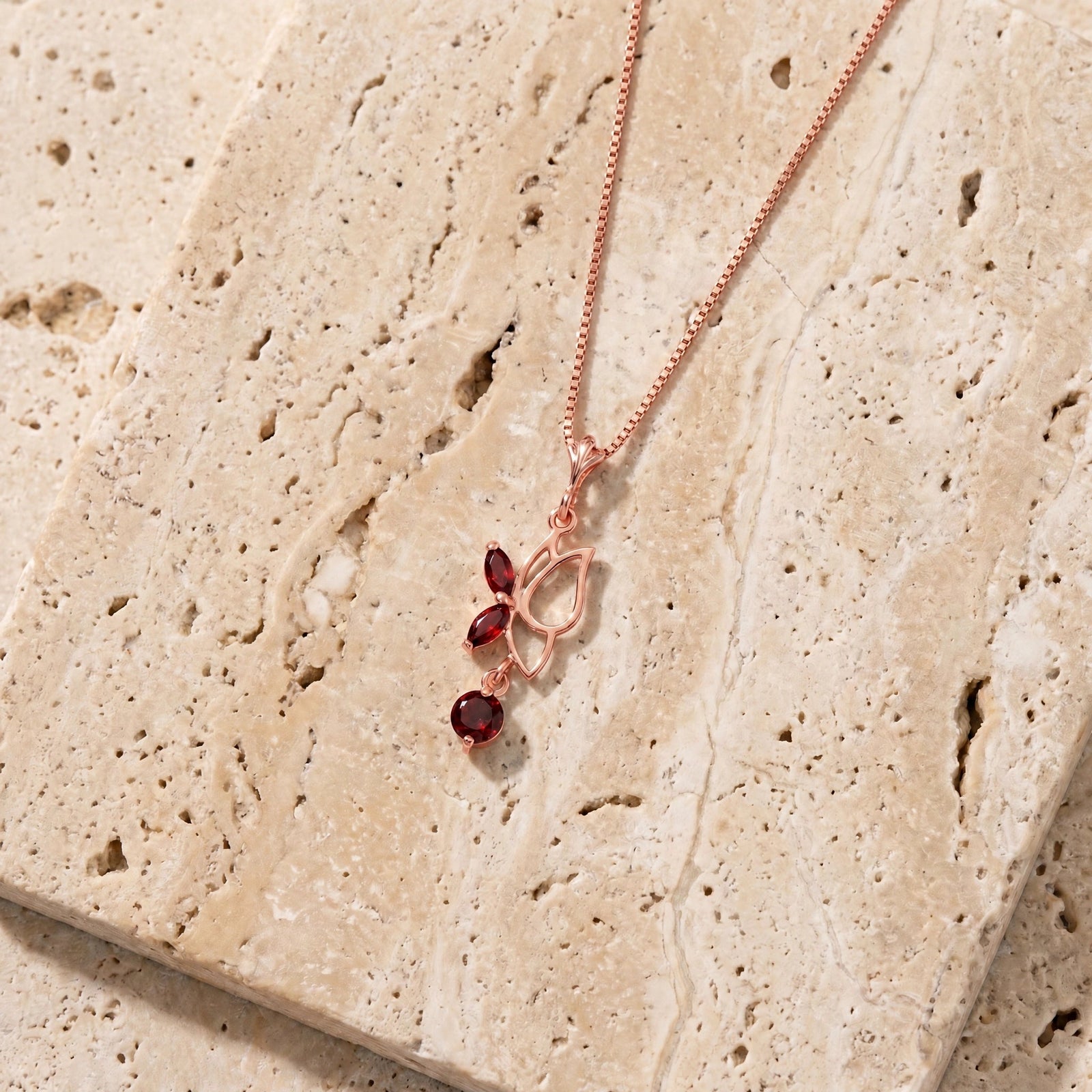 Rose Gold Garnet — Palmina