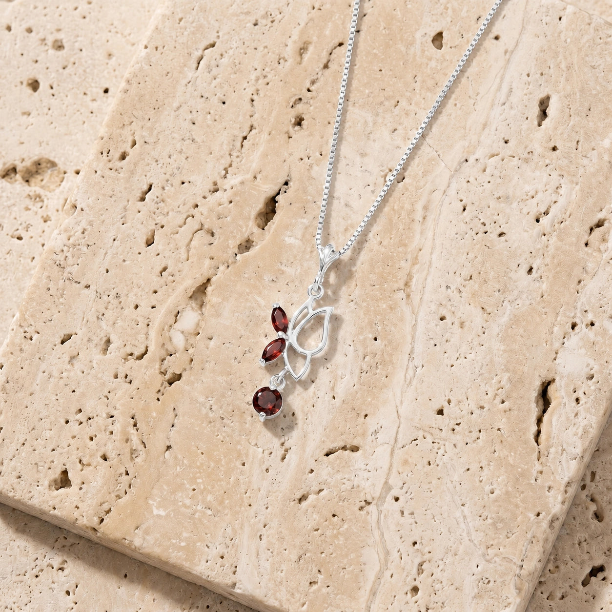 White Gold Garnet — Palmina