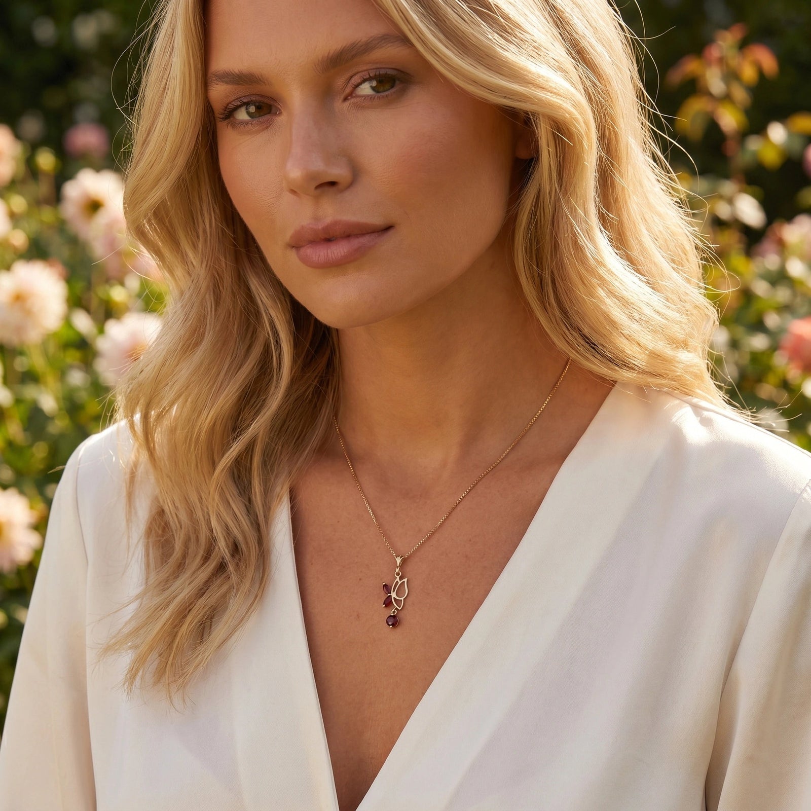 Yellow Gold Garnet — Palmina