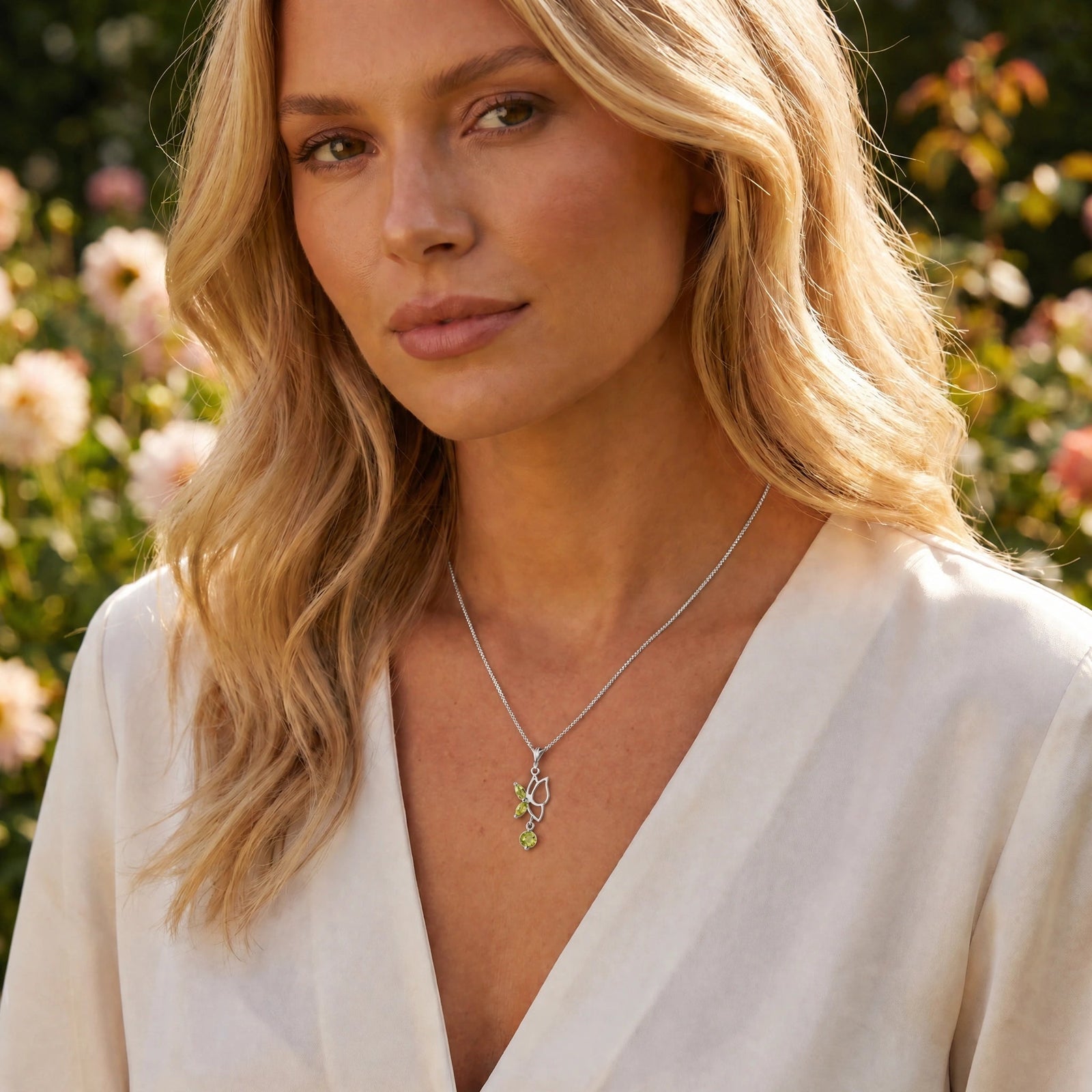 White Gold Peridot — Palmina