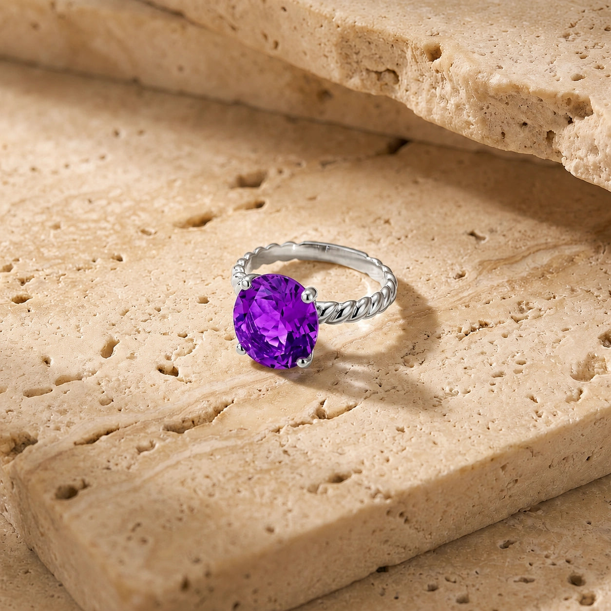 White Gold Amethyst — Palmira