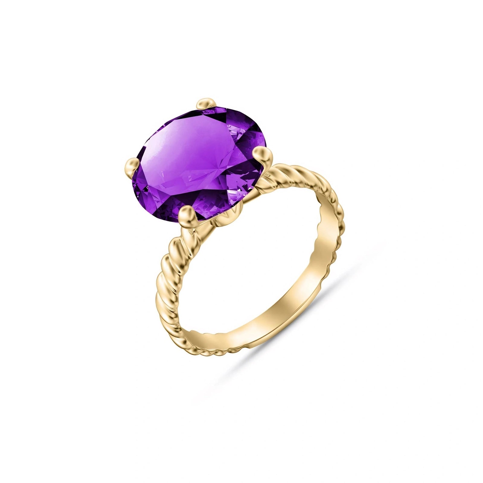 Yellow Gold Amethyst — Palmira