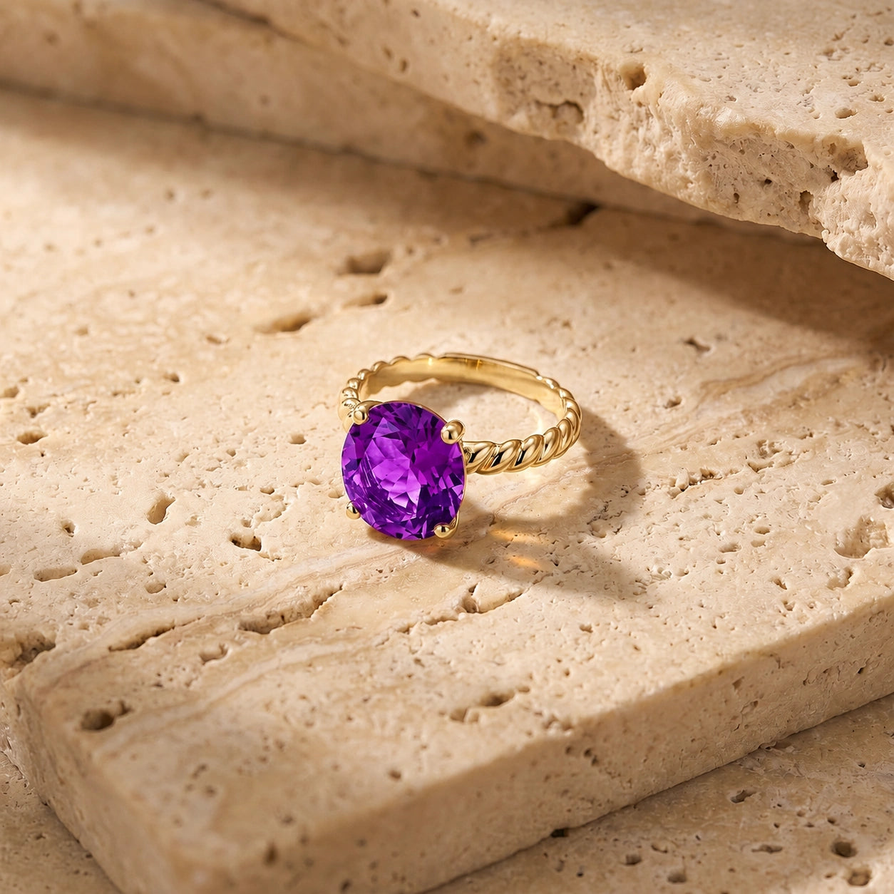 Yellow Gold Amethyst — Palmira