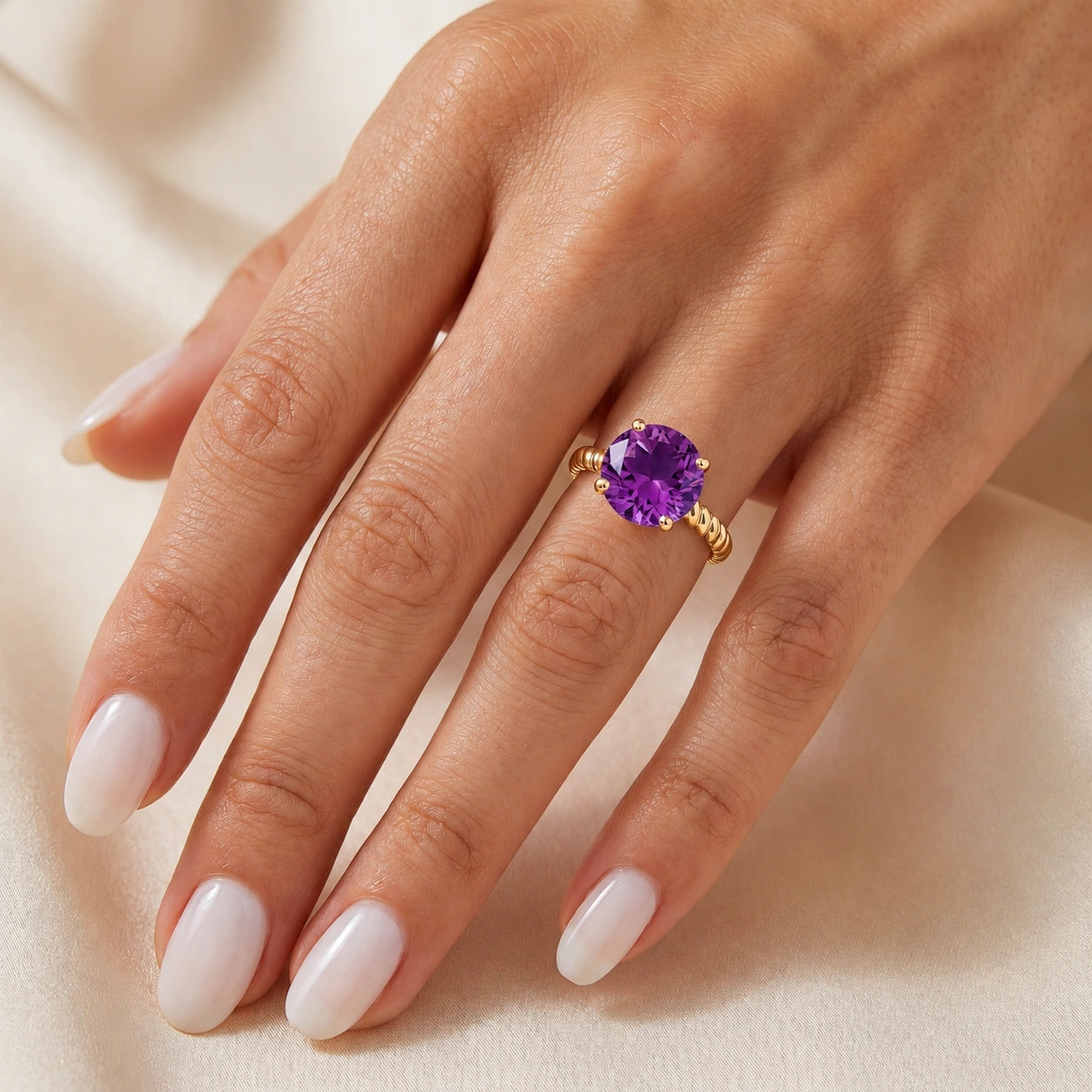 Yellow Gold Amethyst — Palmira