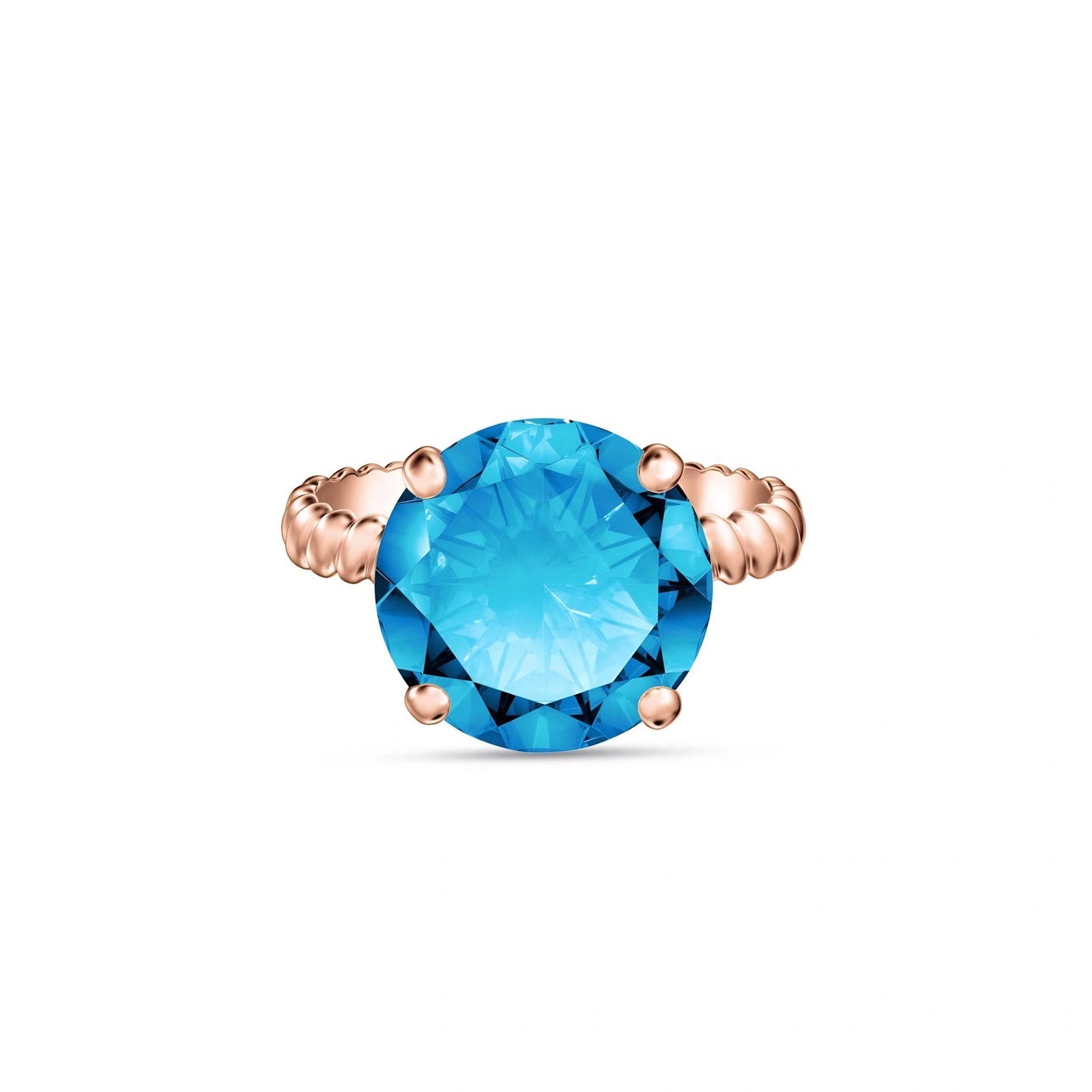 Rose Gold Blue Topaz — Palmira