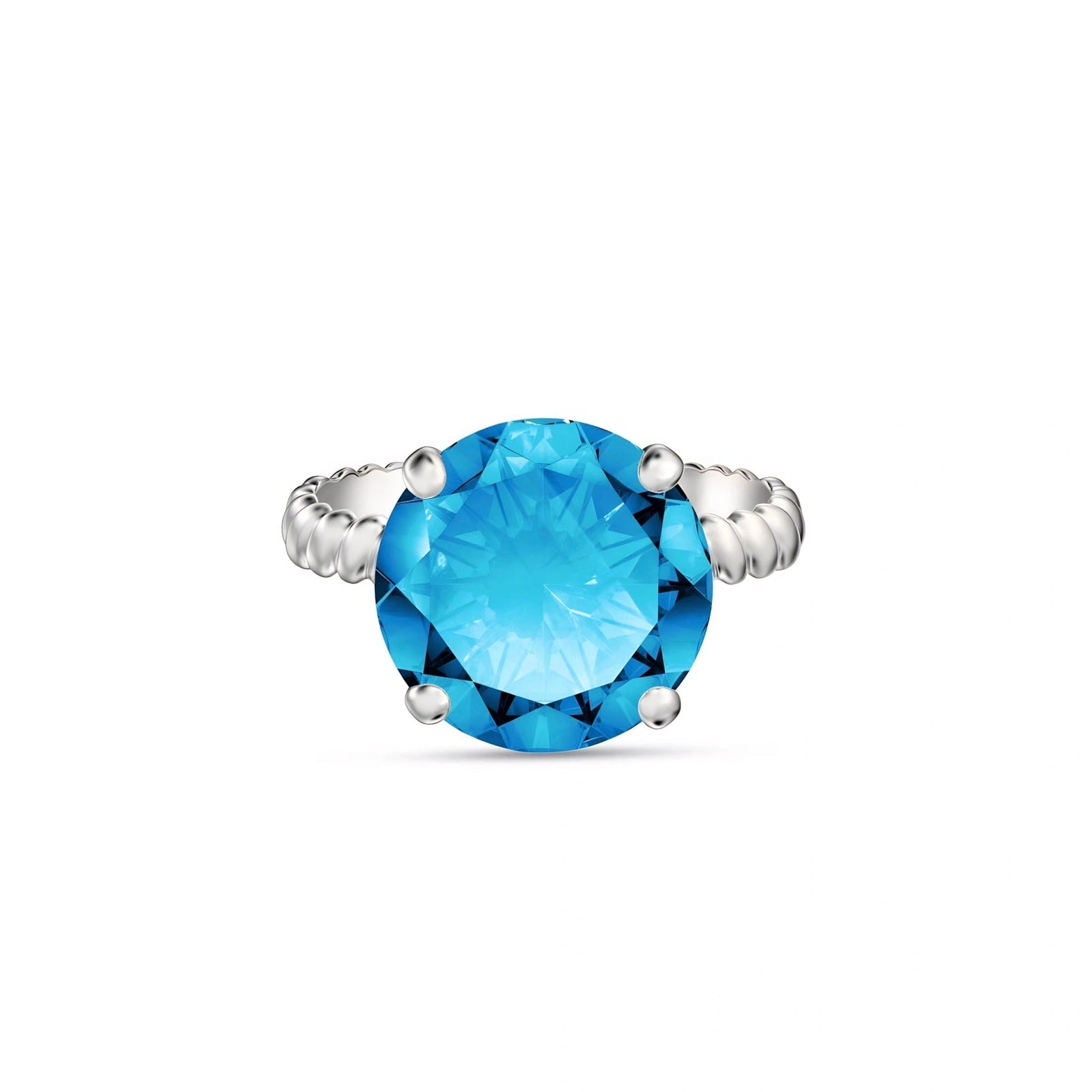 White Gold Blue Topaz — Palmira