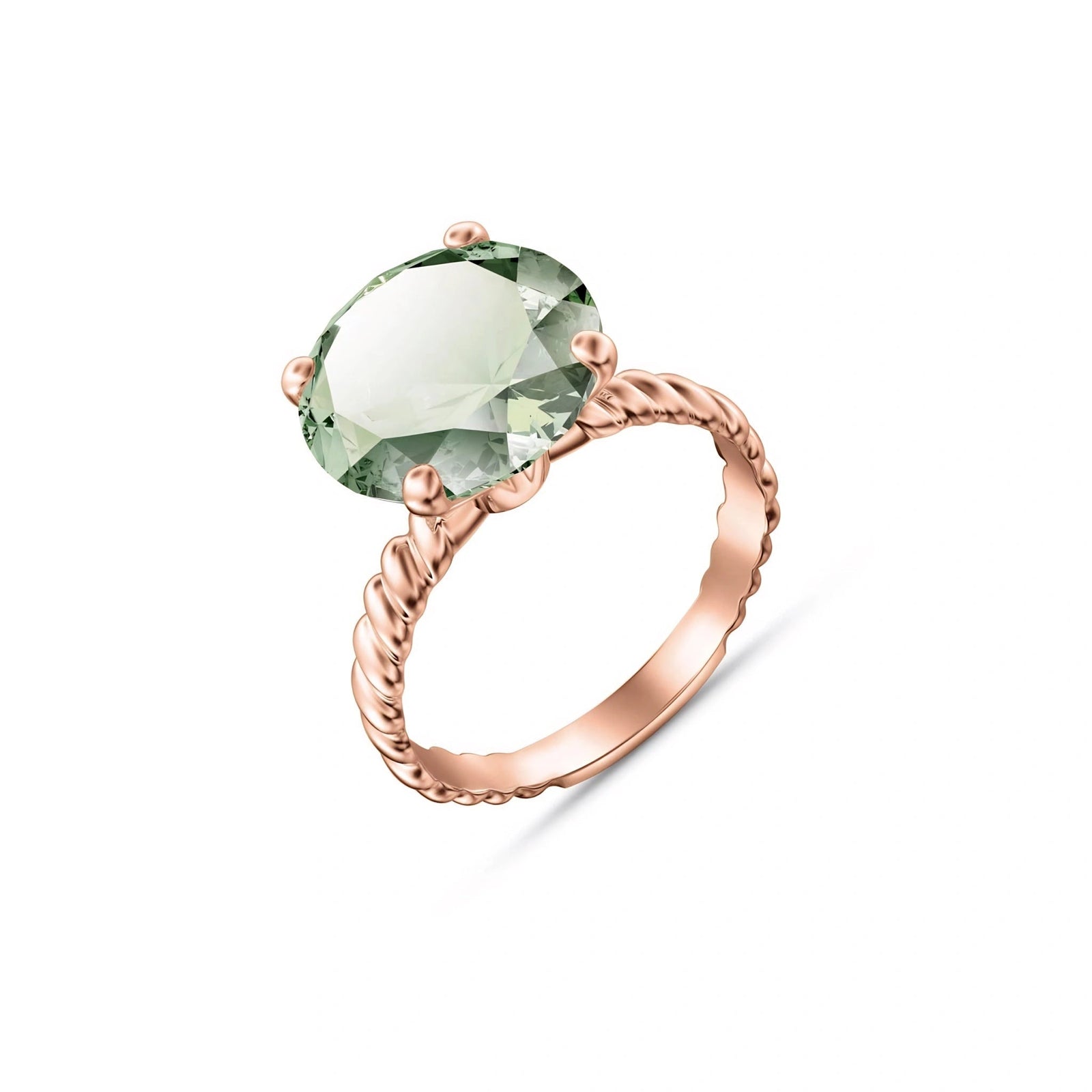 Rose Gold Green Amethyst — Palmira