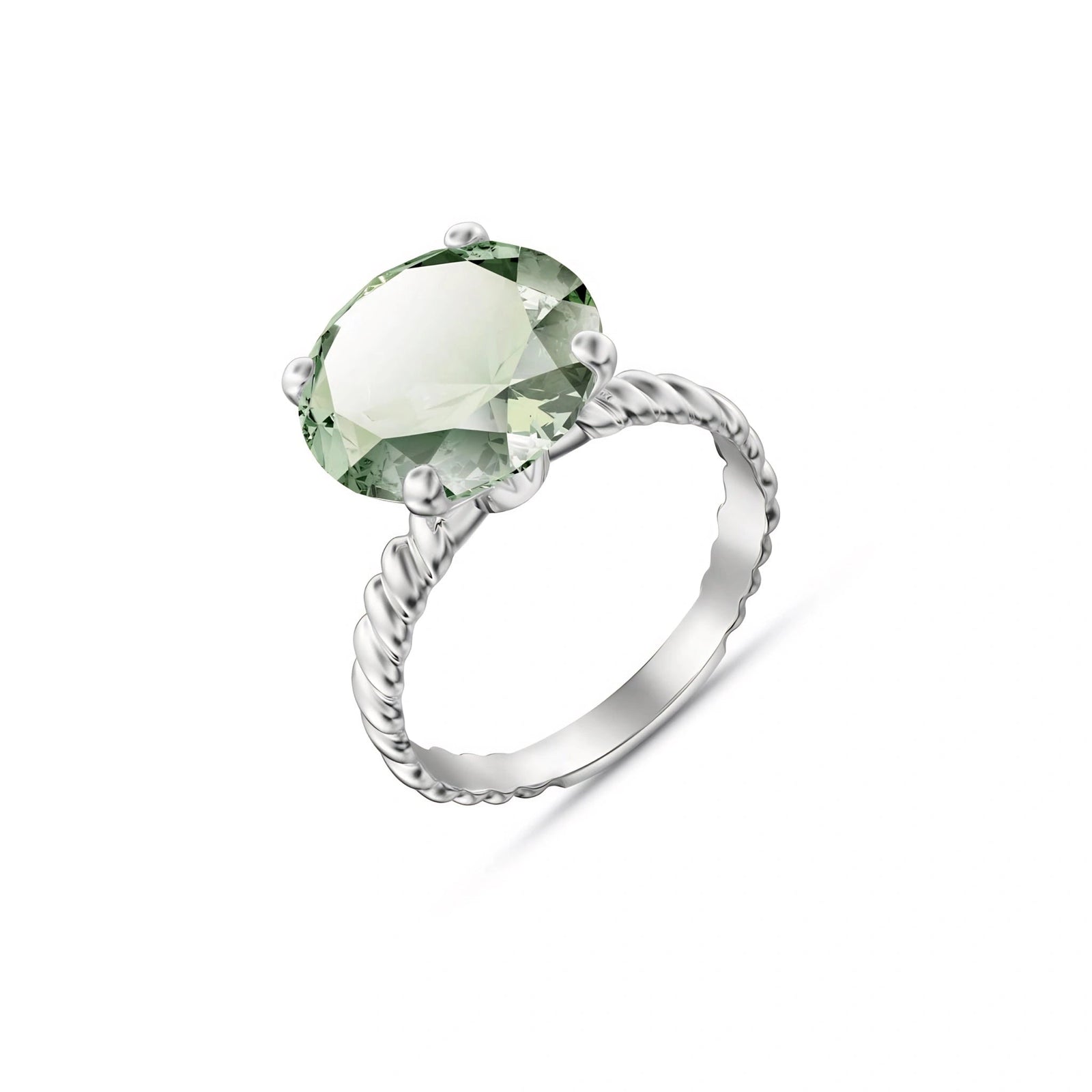 White Gold Green Amethyst — Palmira