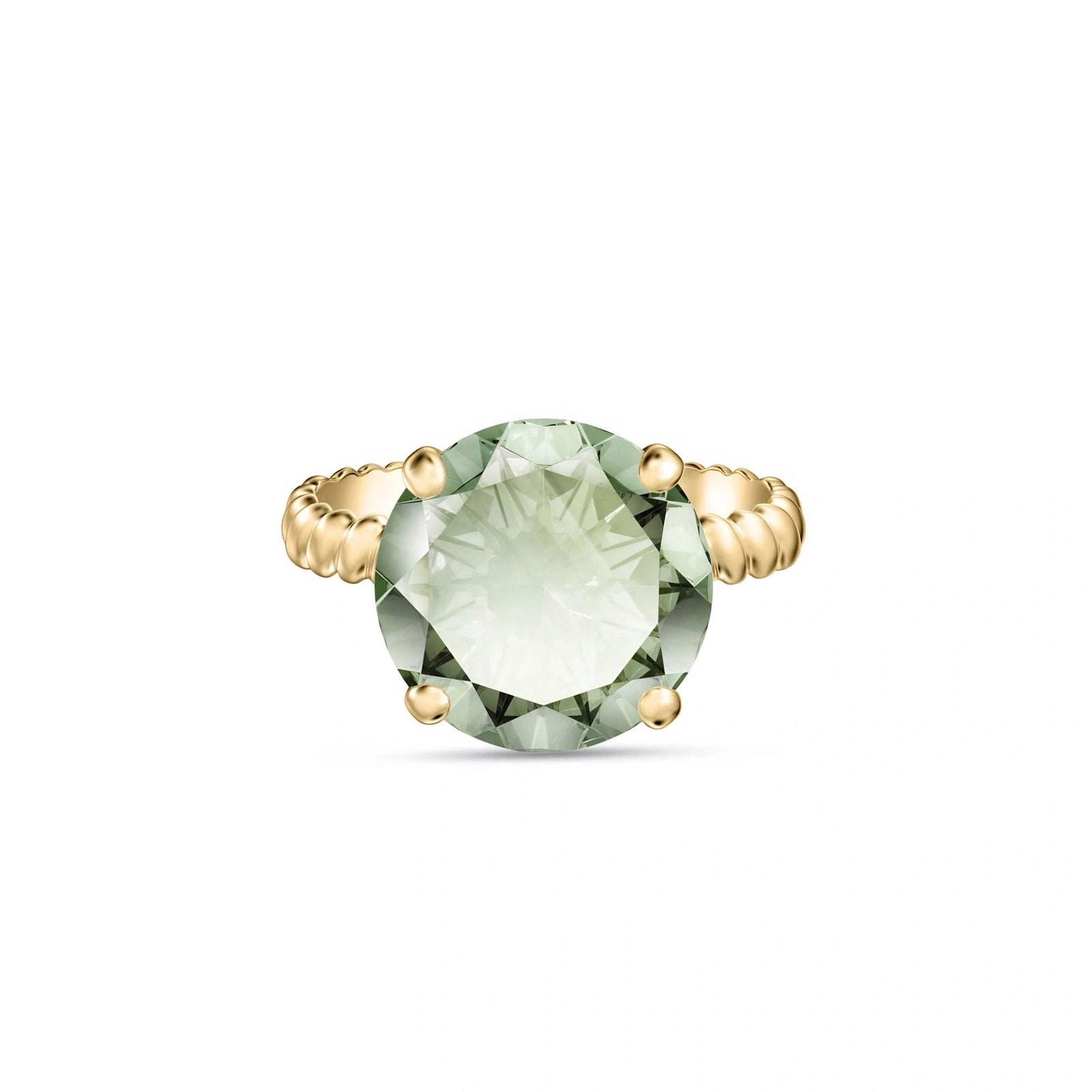 Yellow Gold Green Amethyst — Palmira