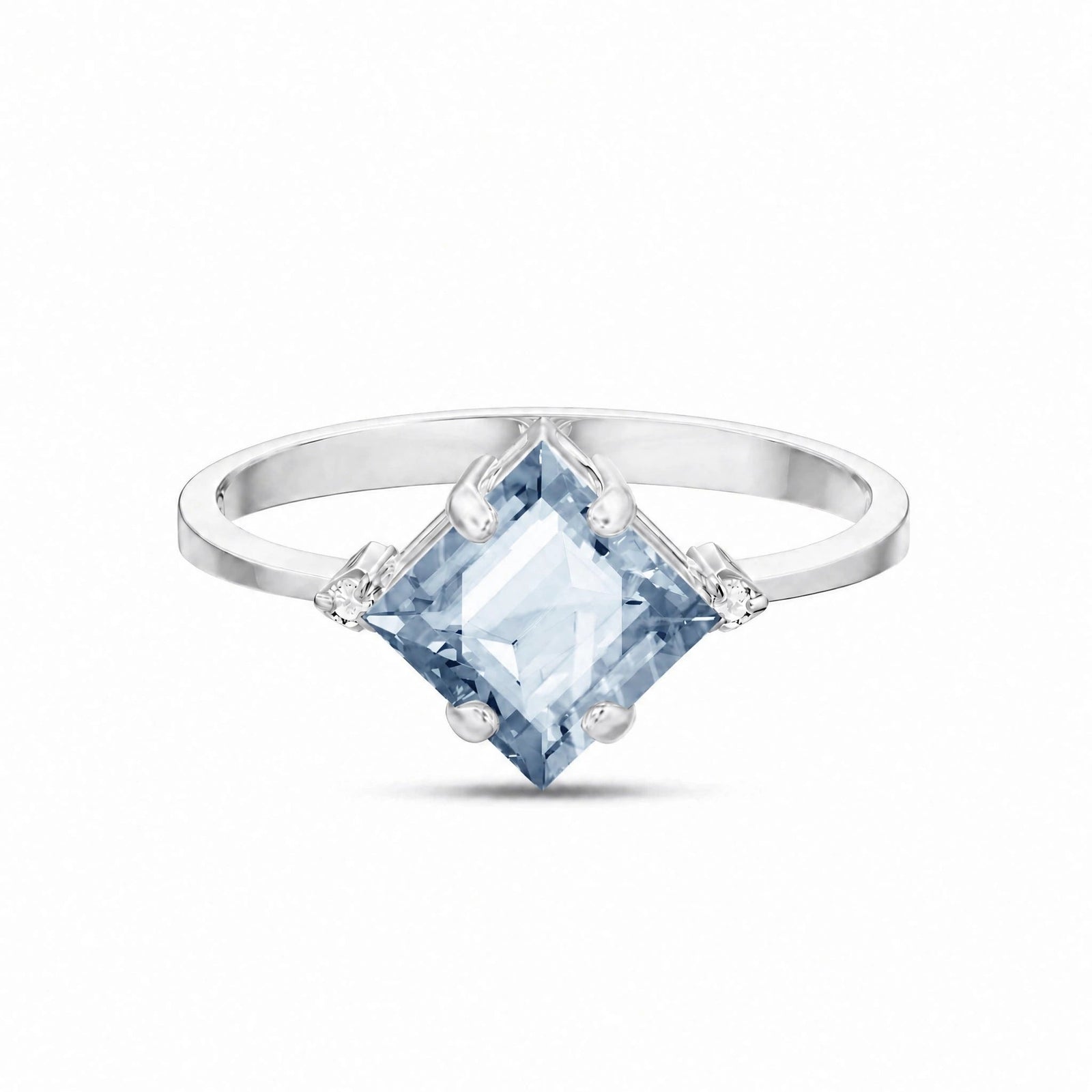 White Gold Aquamarine & Diamond — Paloma