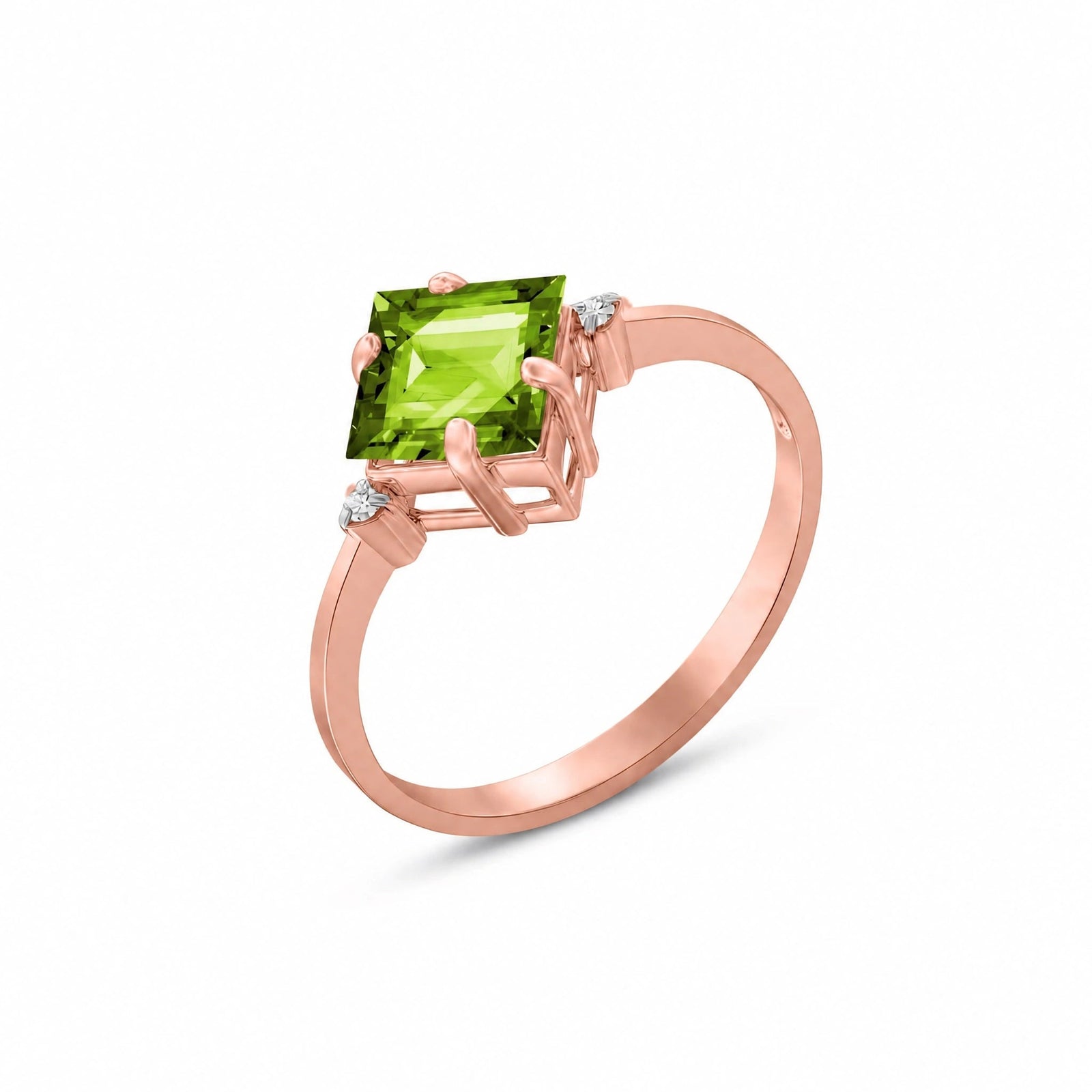Rose Gold Diamond & Peridot — Paloma