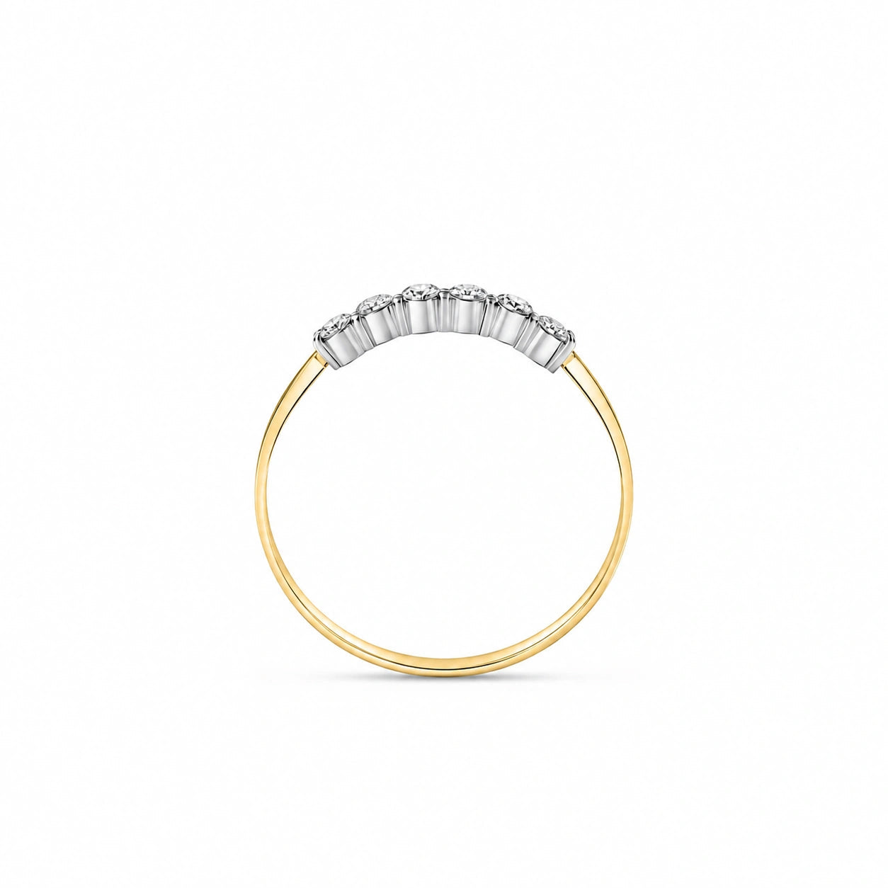 Yellow Gold Ring Diamond 10K — Paola