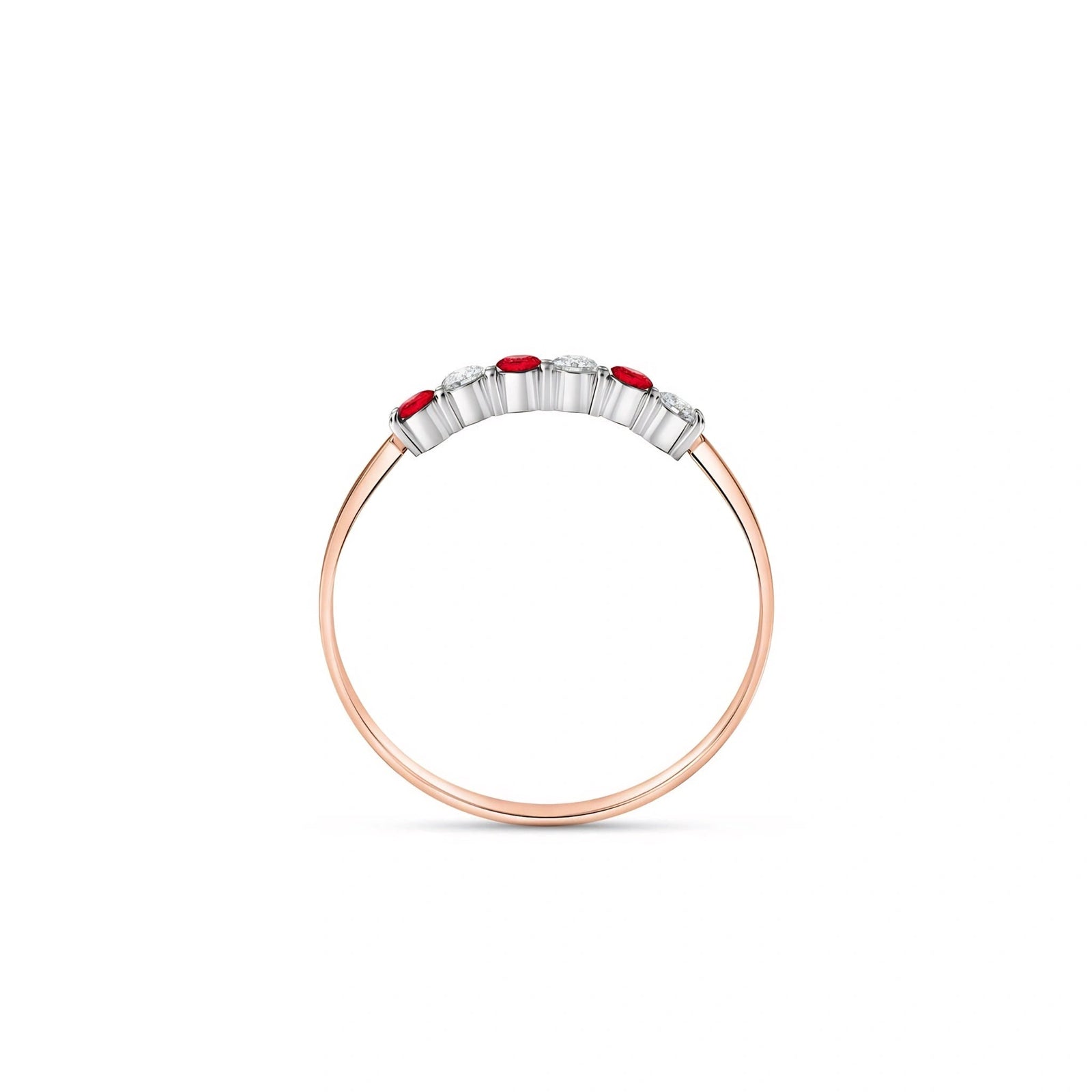 Rose Gold Ring Ruby 10K — Paola