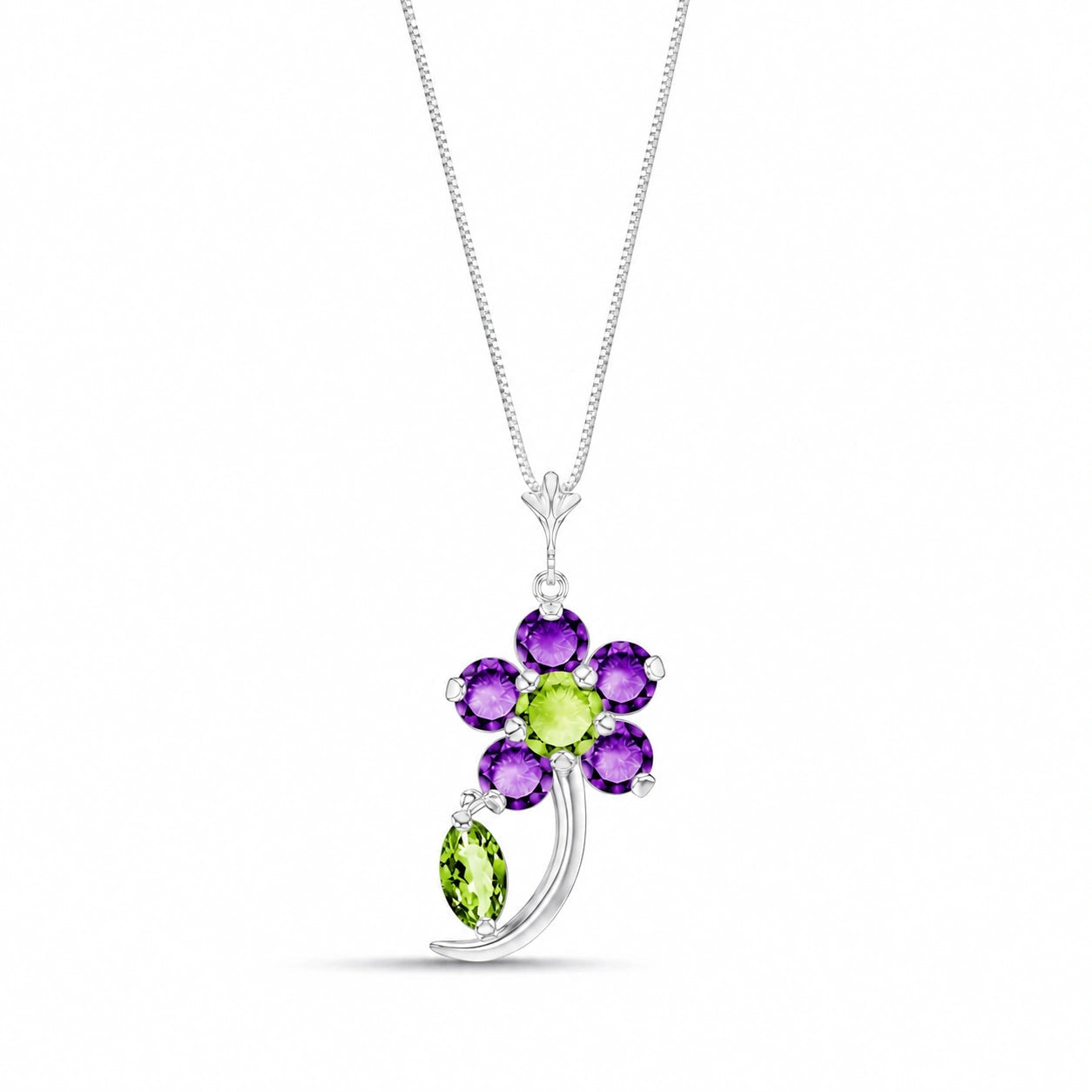 White Gold Peridot & Amethyst — Andromeda
