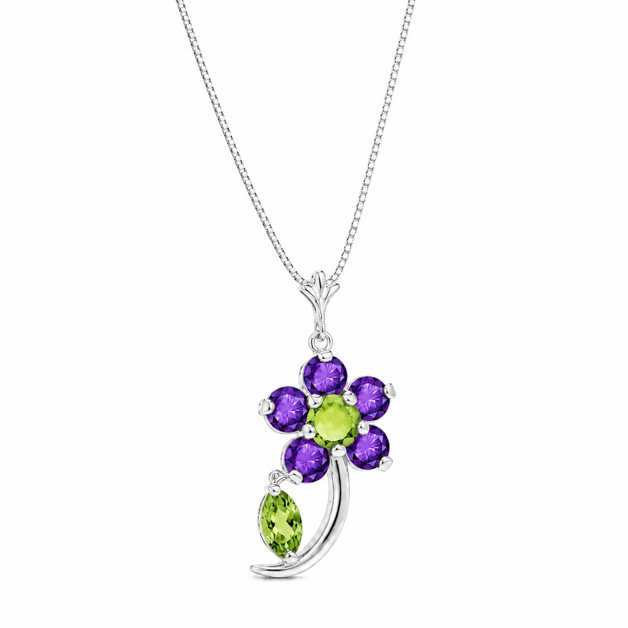 White Gold Peridot & Amethyst — Andromeda
