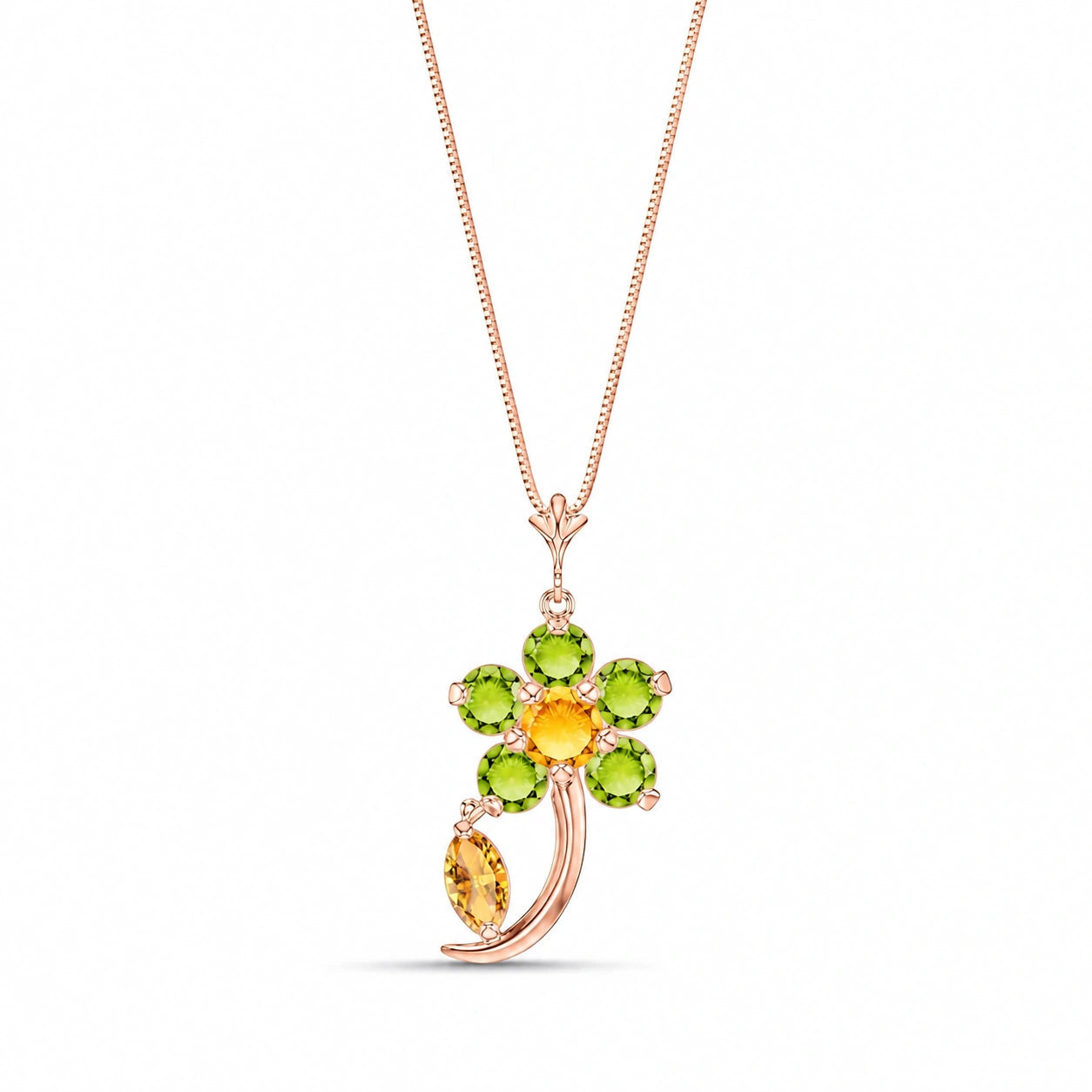 Rose Gold Peridot & Citrine — Andromeda