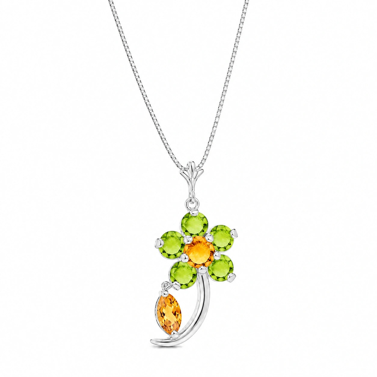 White Gold Peridot & Citrine — Andromeda