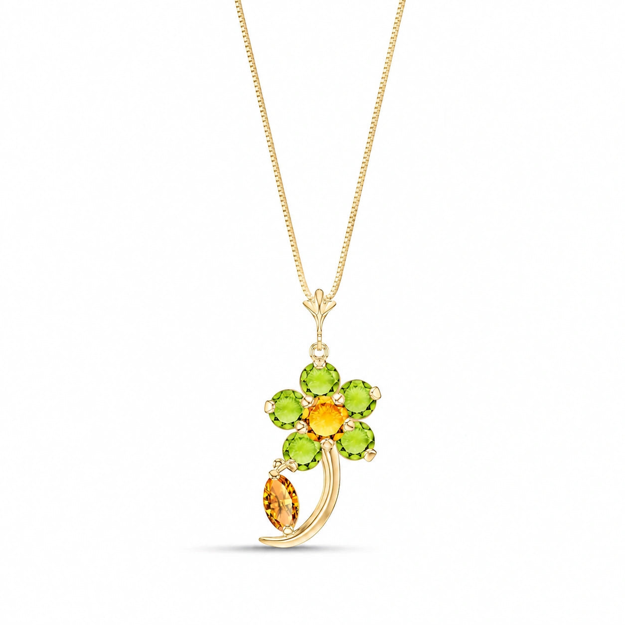 Yellow Gold Peridot & Citrine — Andromeda