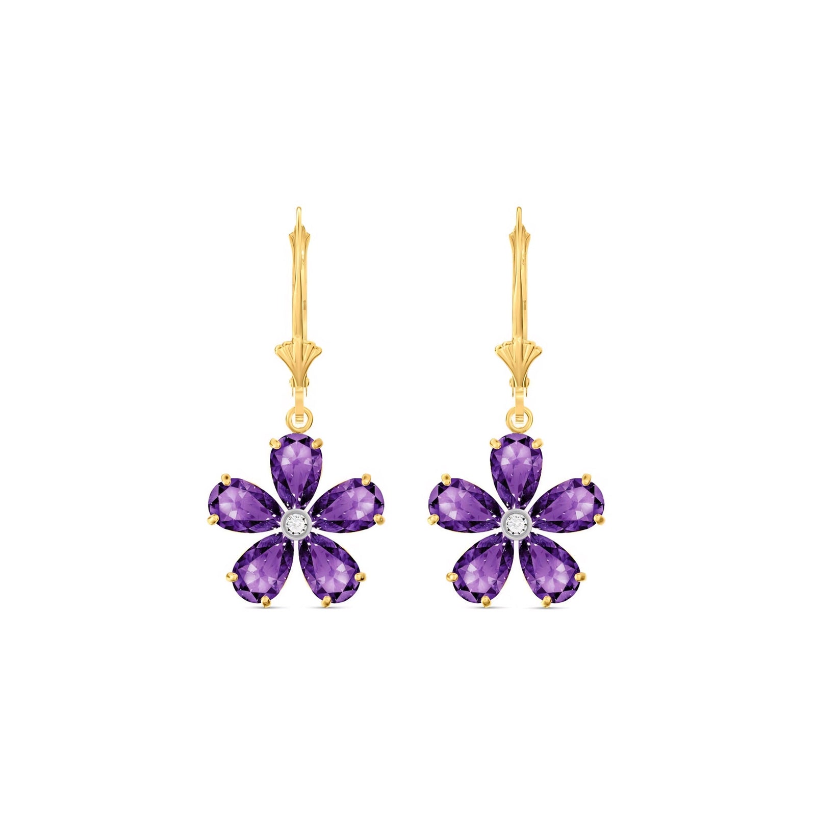 Yellow Gold Belle Earrings Peridot 10K — Celeste