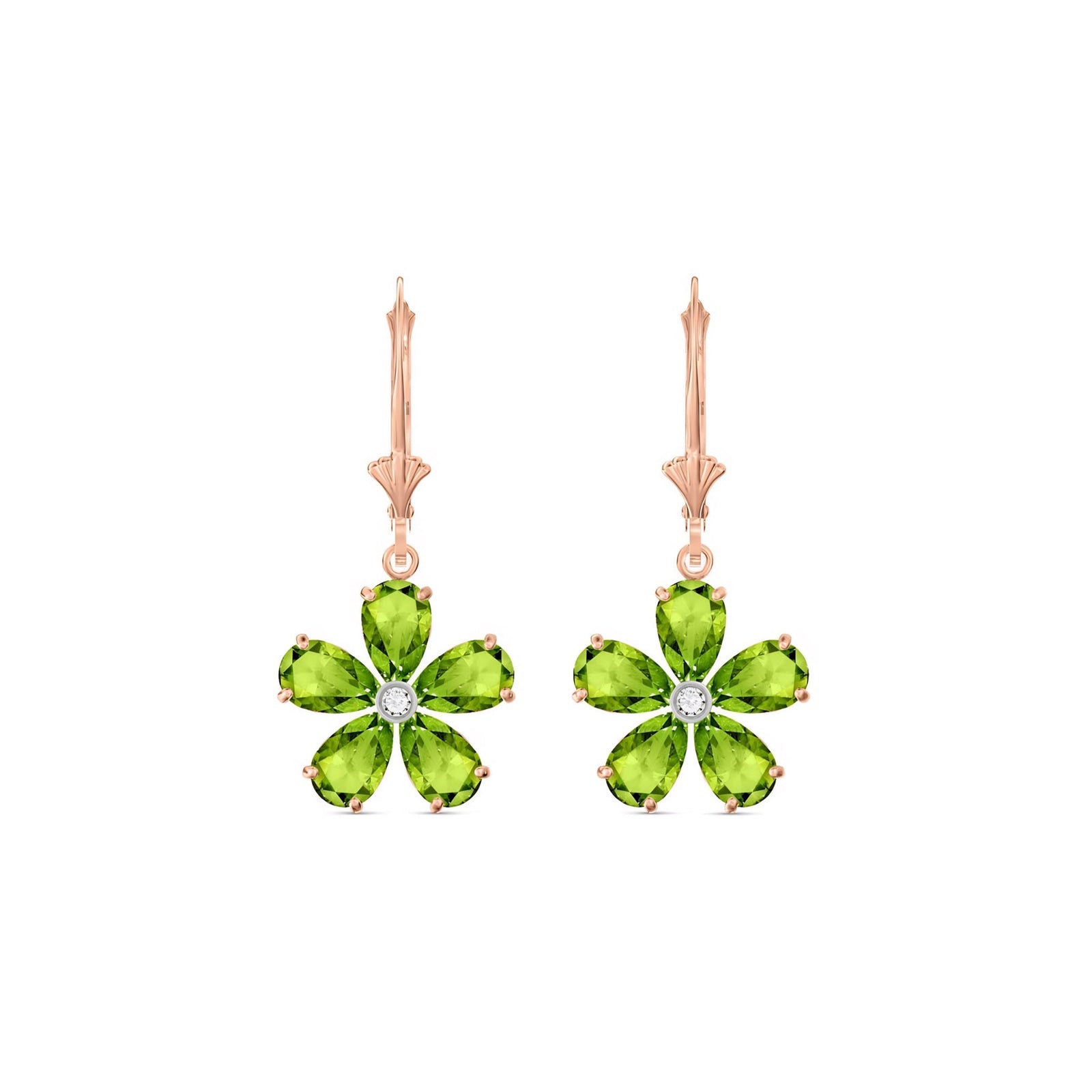 Rose Gold Belle Earrings Tanzanite 10K — Celeste